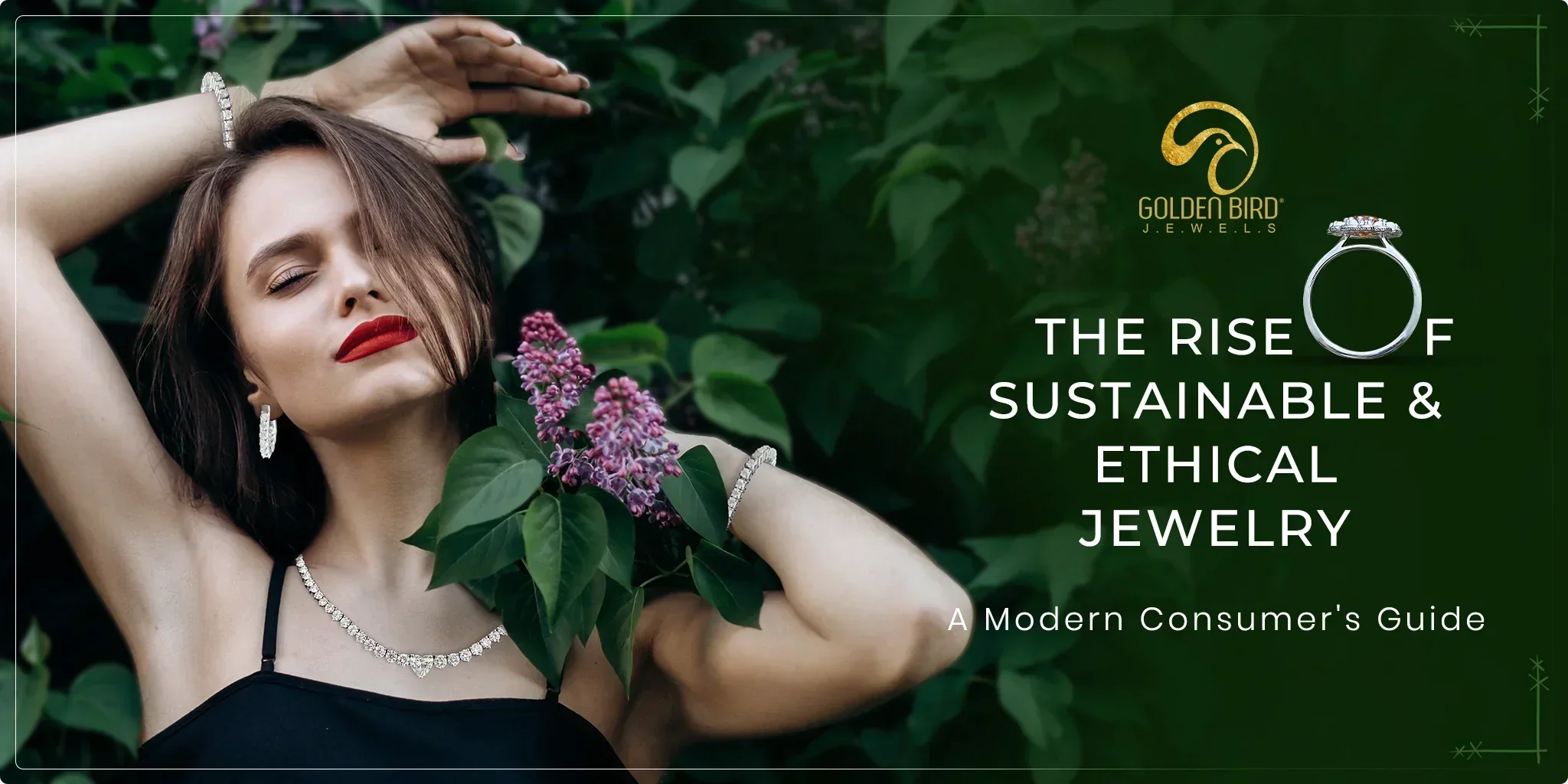 Modern ethical jewelry made with sustainable practices