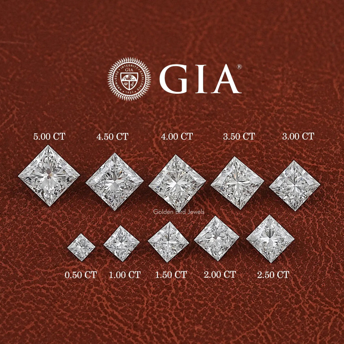 GIA Certified Princess Cut Loose Lab Diamond