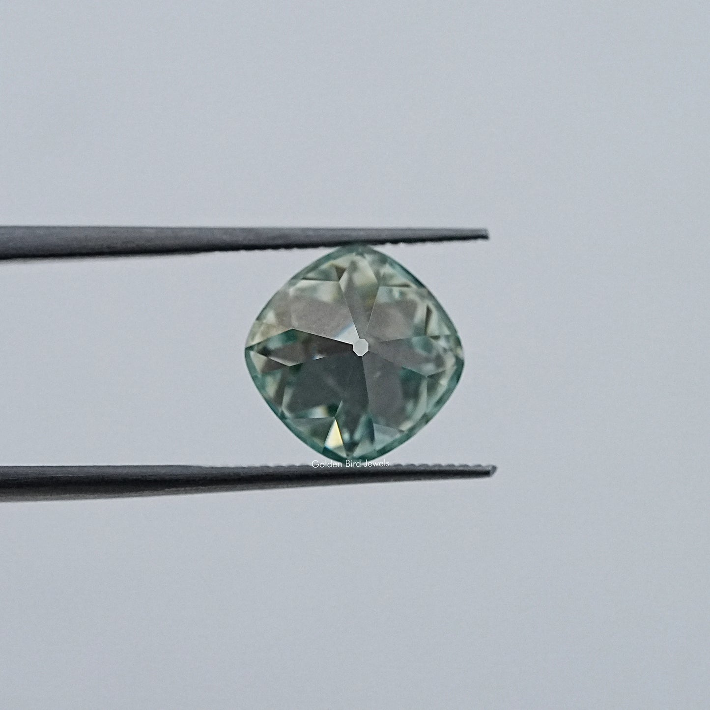 Light Blue Old Mine Cushion Loose Moissanite