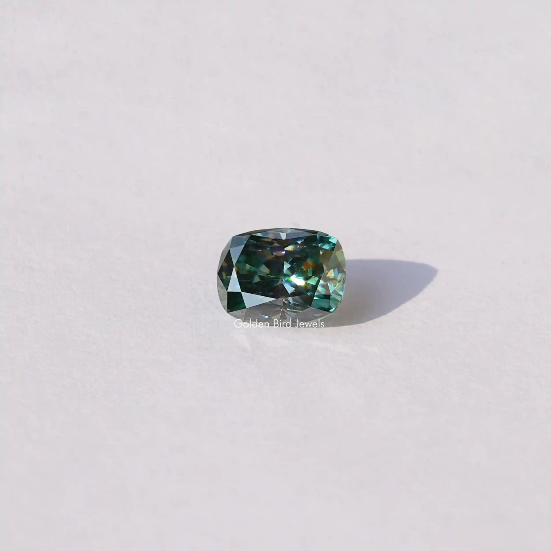 Front View Of Elongated Cushion Cut Loose Moissanite