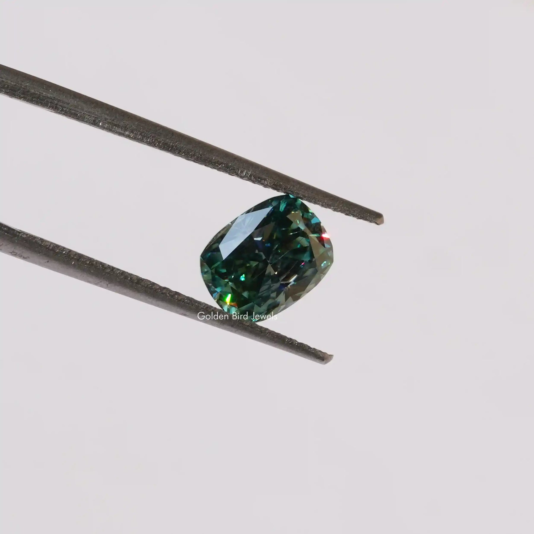 Blue Green Cushion Cut Loose Stone