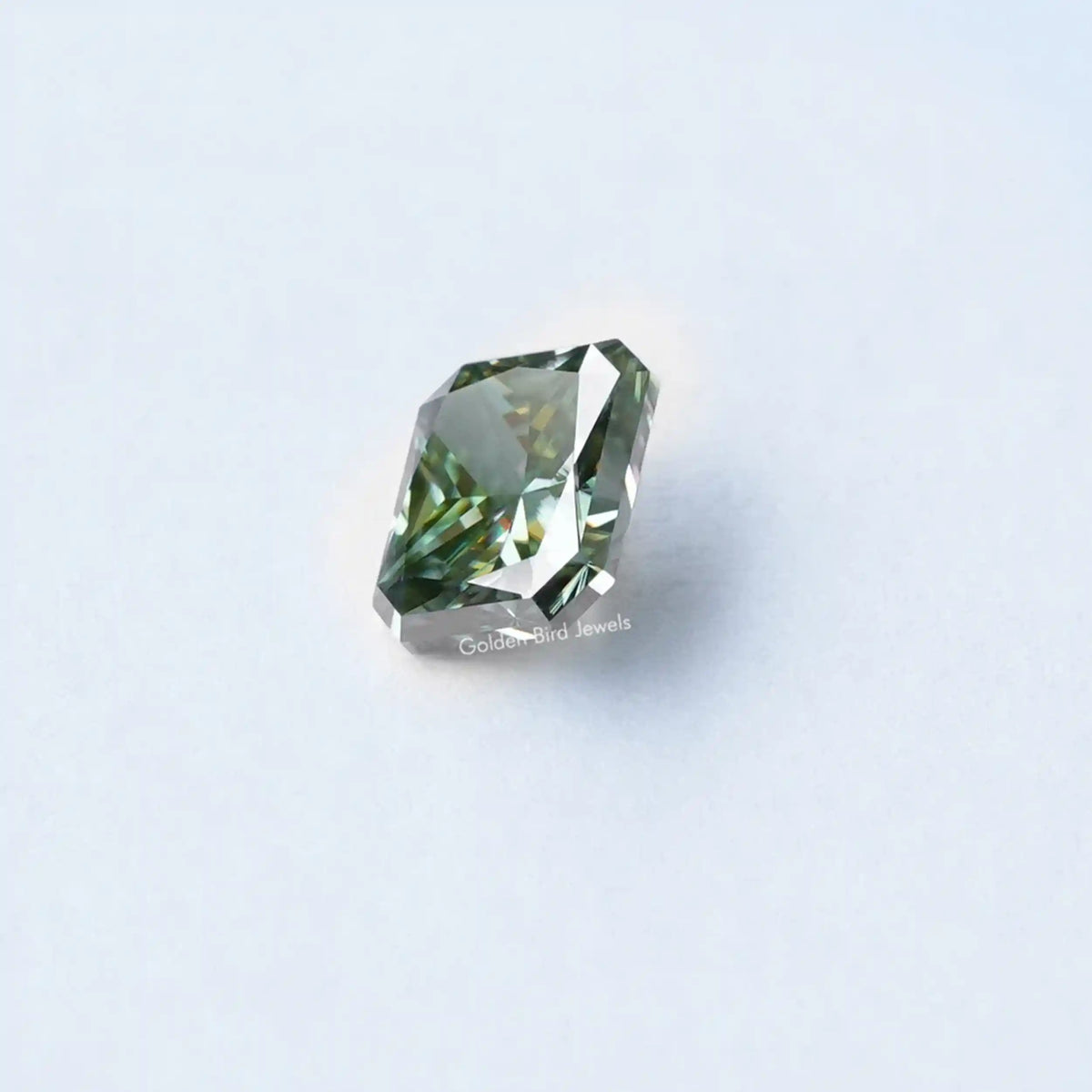 Cross view of Moissanite Crushed Ice Radiant Loose Stone
