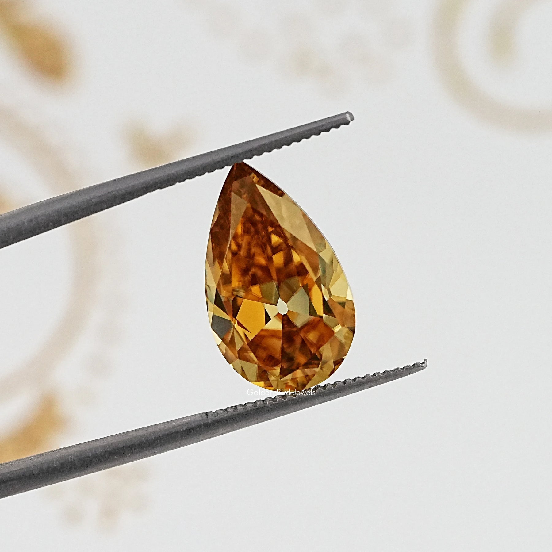 Champagne Old Mine Pear Cut Loose Stone