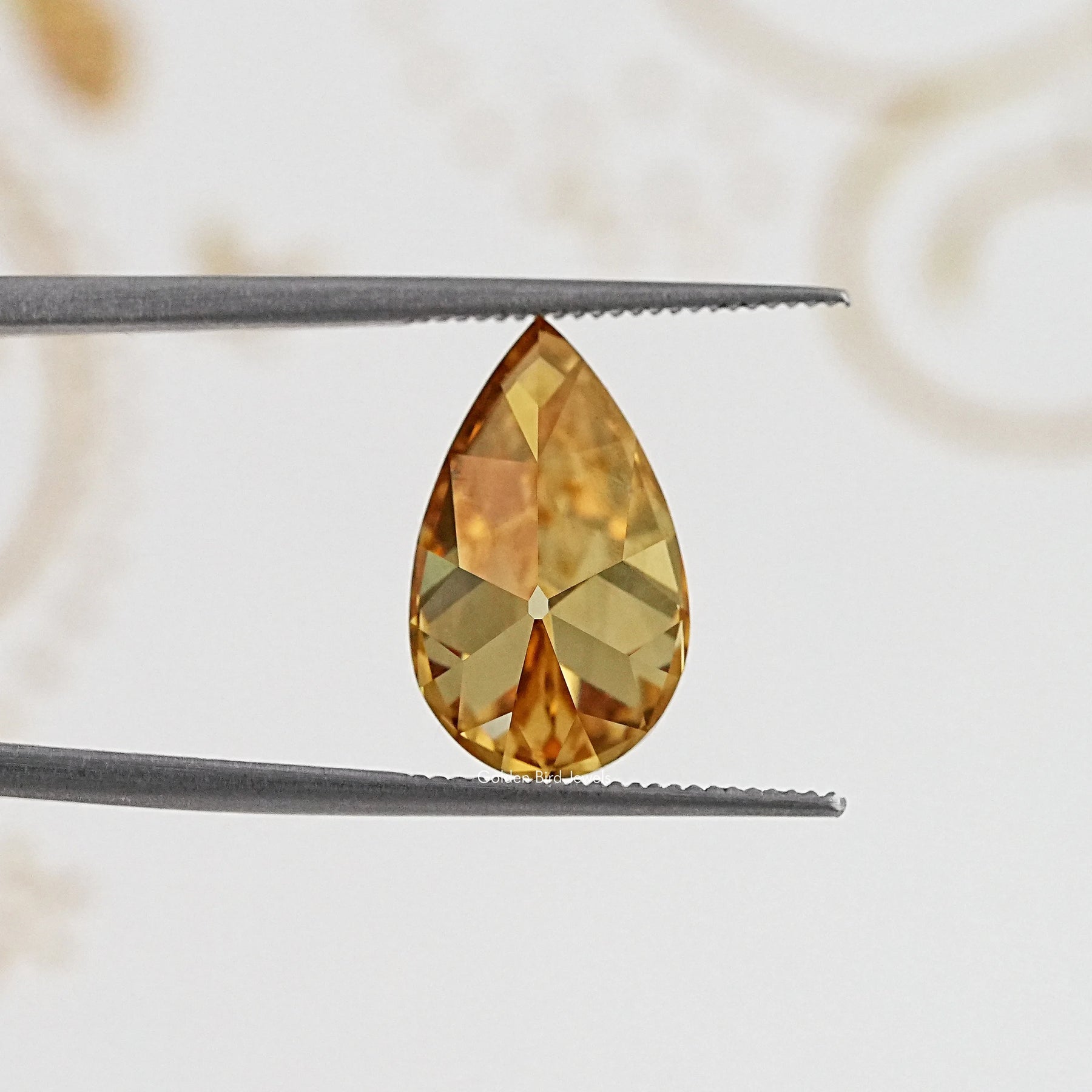 Champagne Old Mine Pear Cut Loose Stone