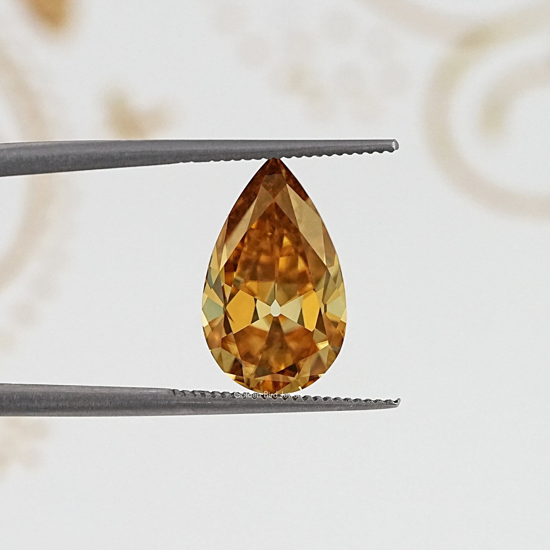 Champagne Old Mine Pear Cut Loose Stone