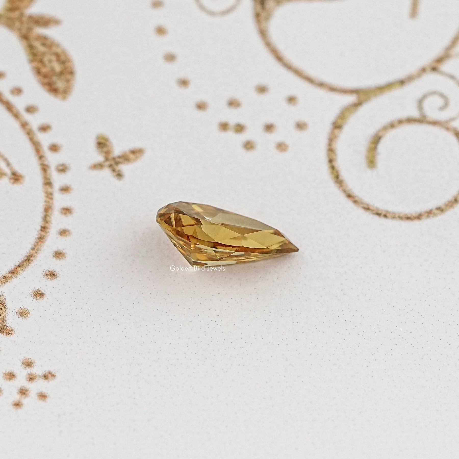 Champagne Old Mine Pear Cut Loose Stone