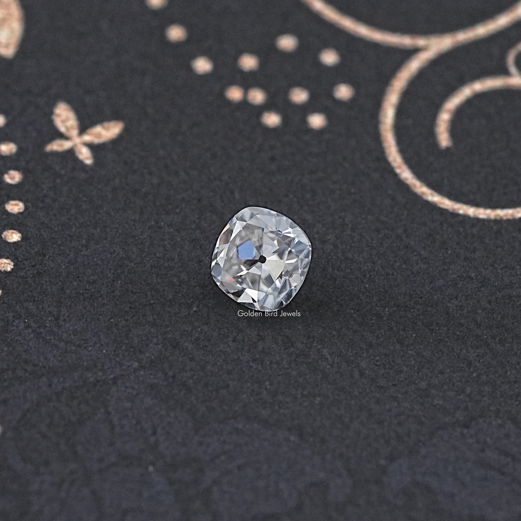 Colorless Old Mine Cushion Loose Moissanite Stone