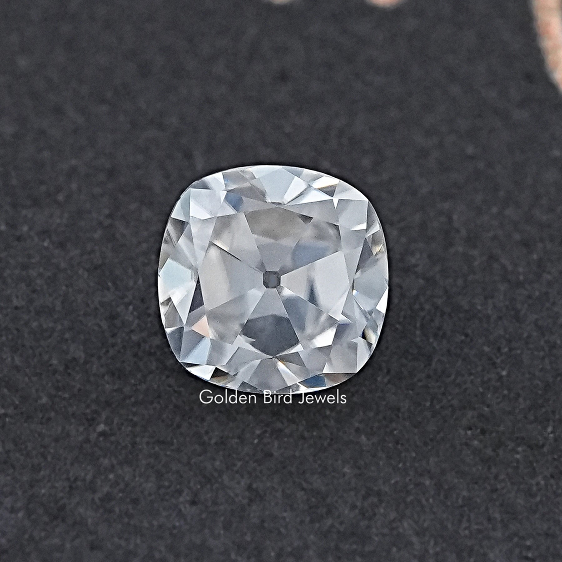 Colorless Old Mine Cushion Loose Moissanite Stone