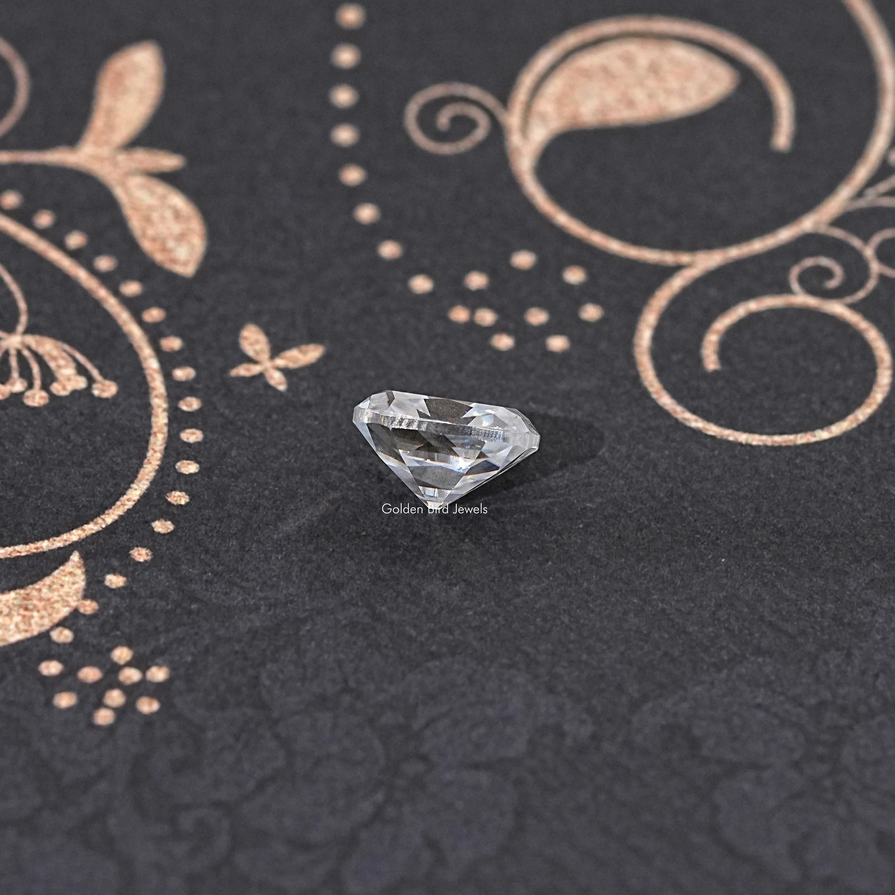 Side View Of Old Mine Cushion Cut Loose Moissanite Stone