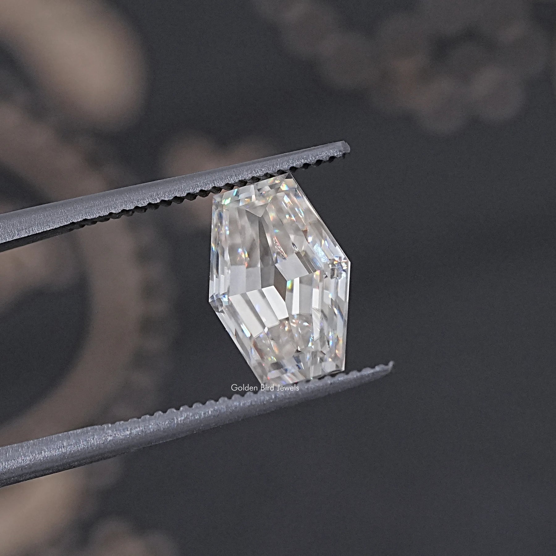 Colorless Old Mine Lozenge Cut Loose Moissanite