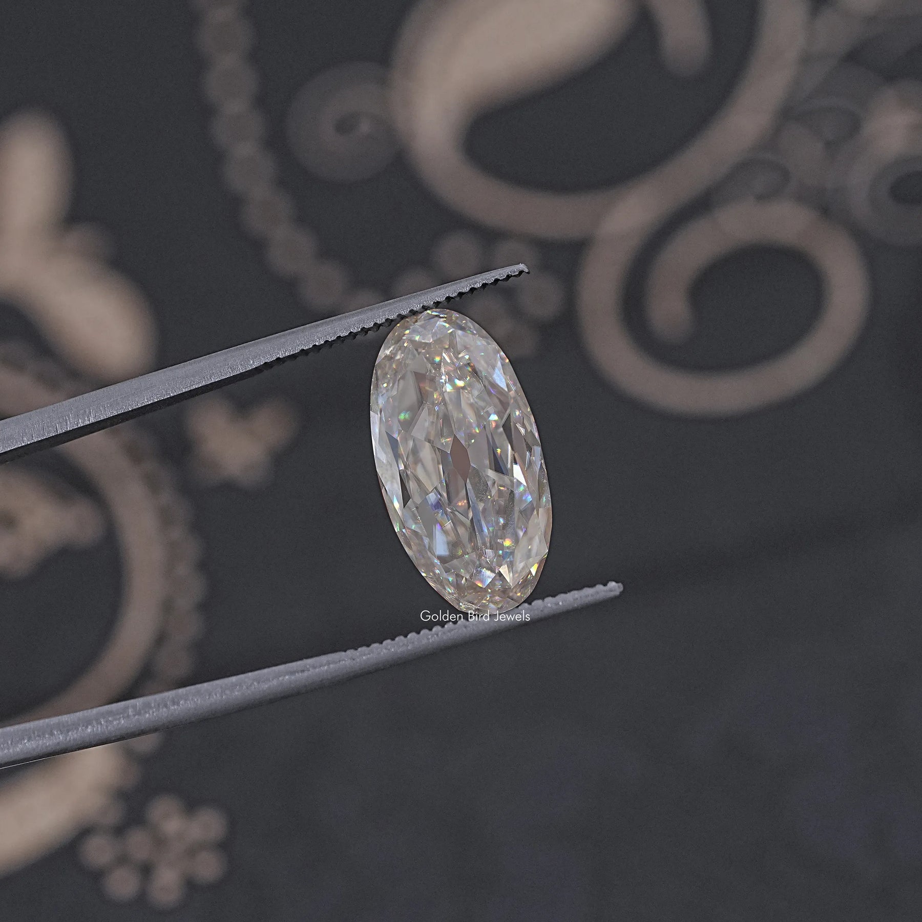 Near Colorless Old Mine Moval Loose Moissanite Stone