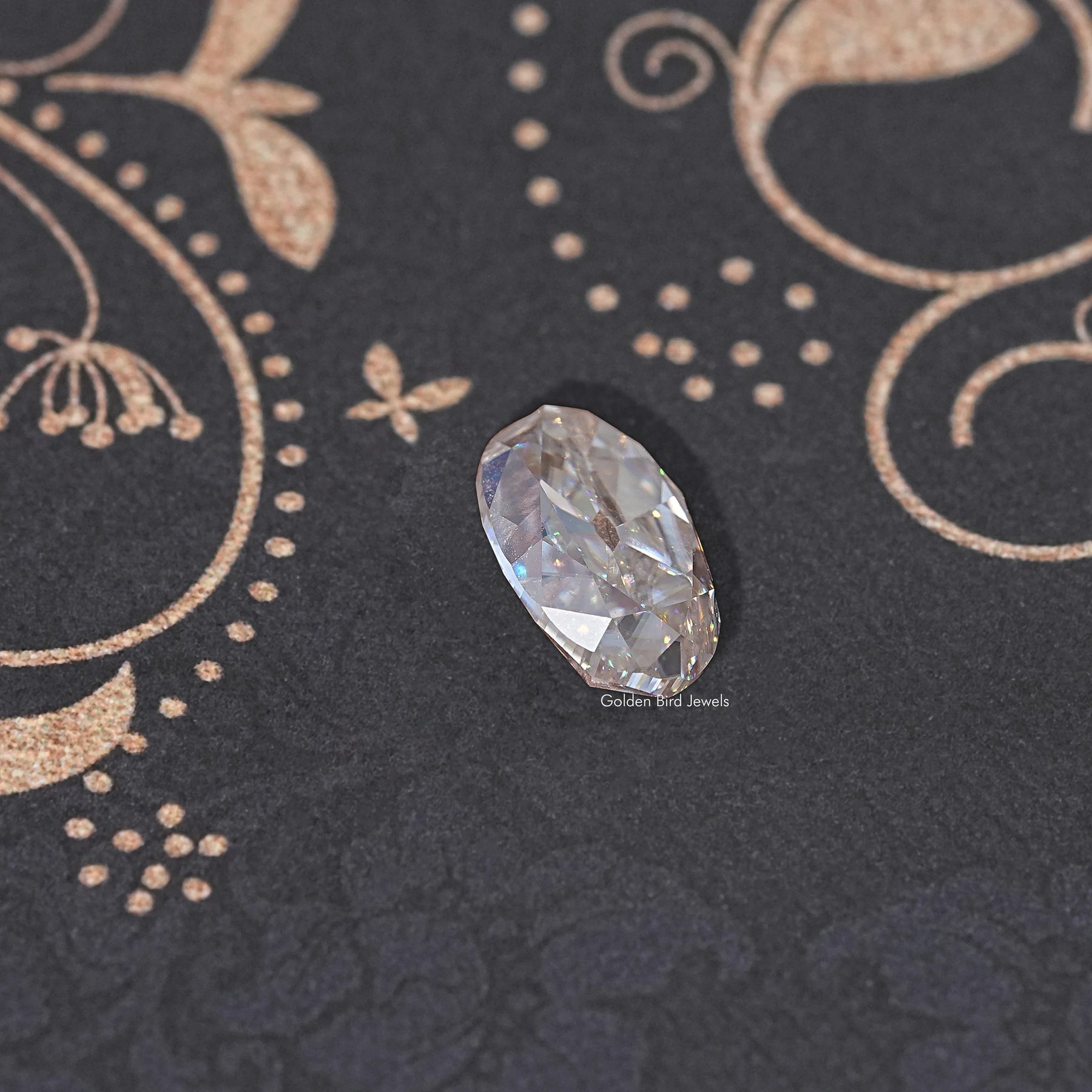 Near Colorless Old Mine Moval Loose Moissanite Stone