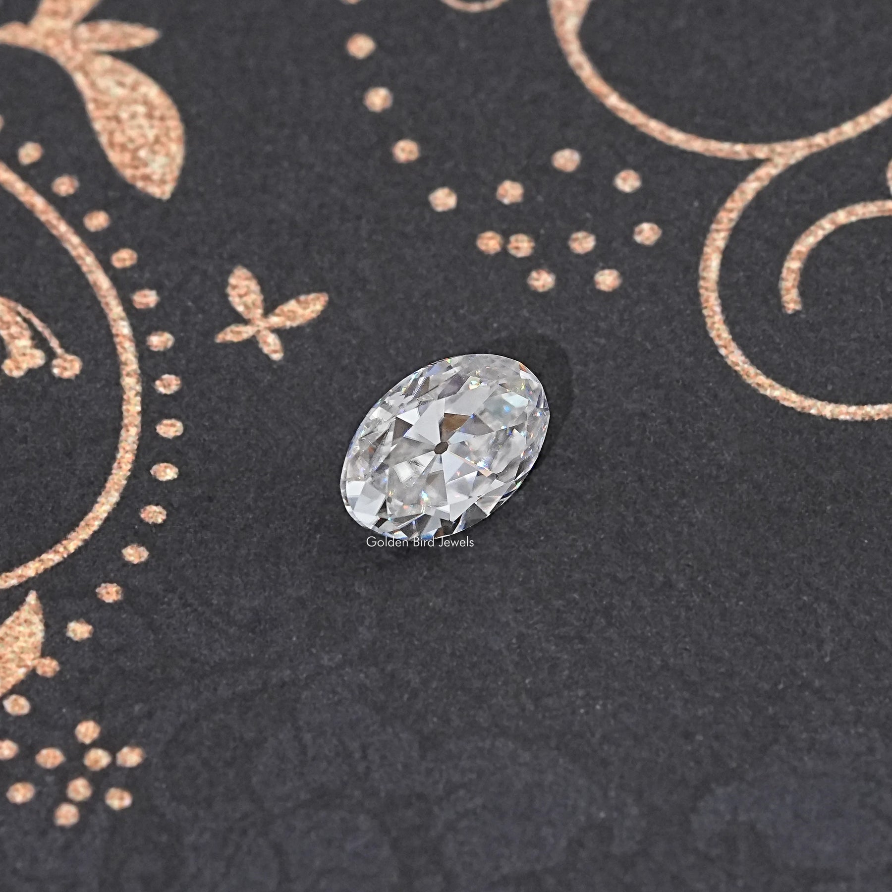 Colorless Old Mine Oval Loose Moissanite