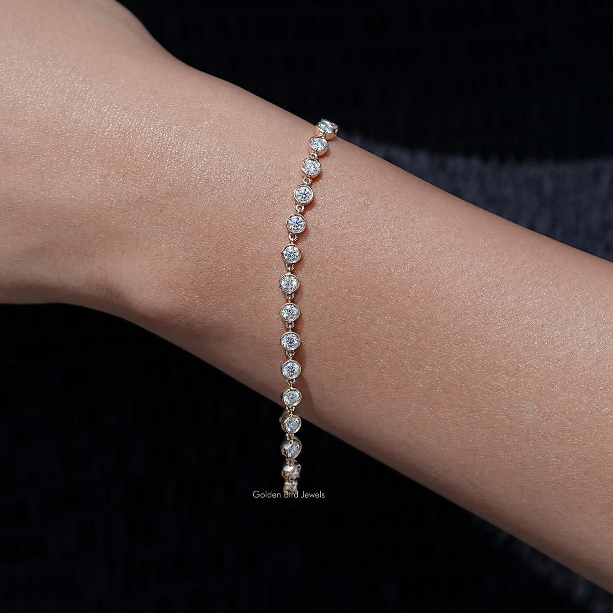 Round Moissanite Tennis Bracelet