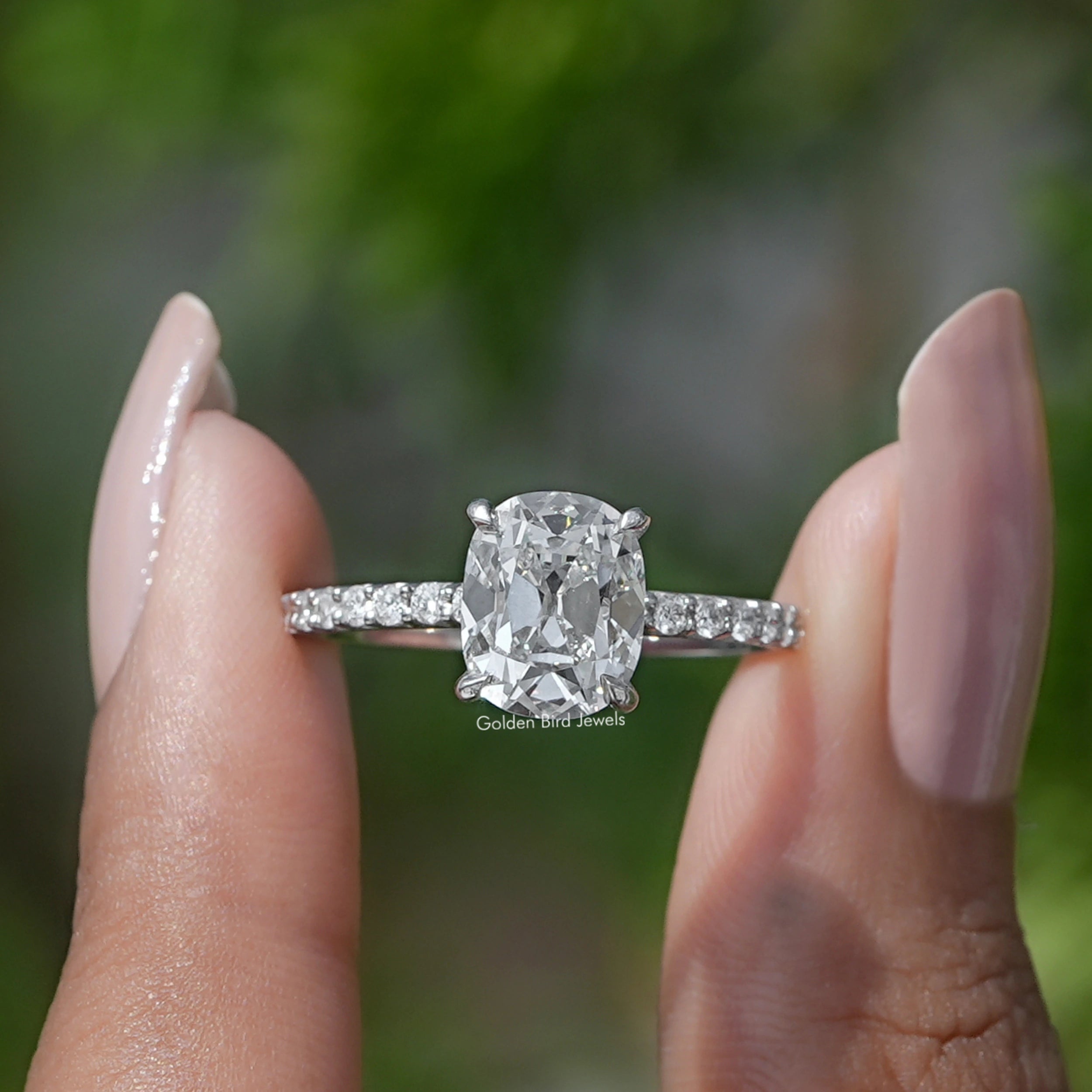Cushion Cut Lab Diamond Ring