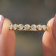 Round Moissanite Bezel Eternity Wedding Band