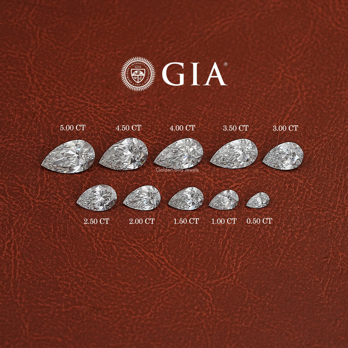 GIA Certified Pear Cut Loose Lab Diamond