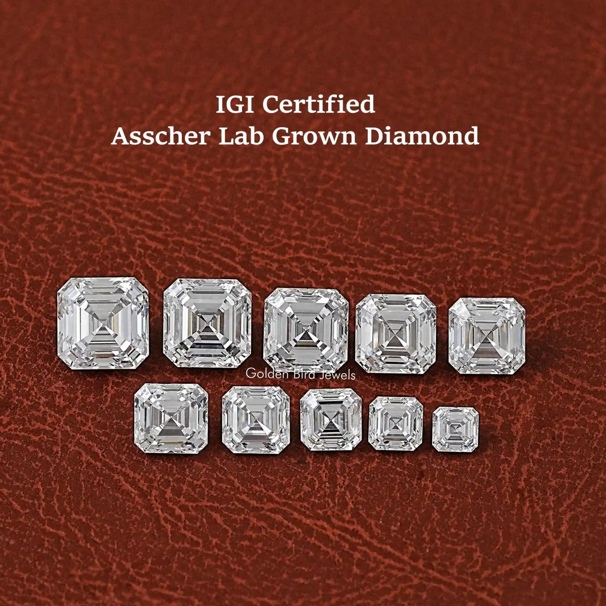 View Of Asscher Cut Loose Diamond In White