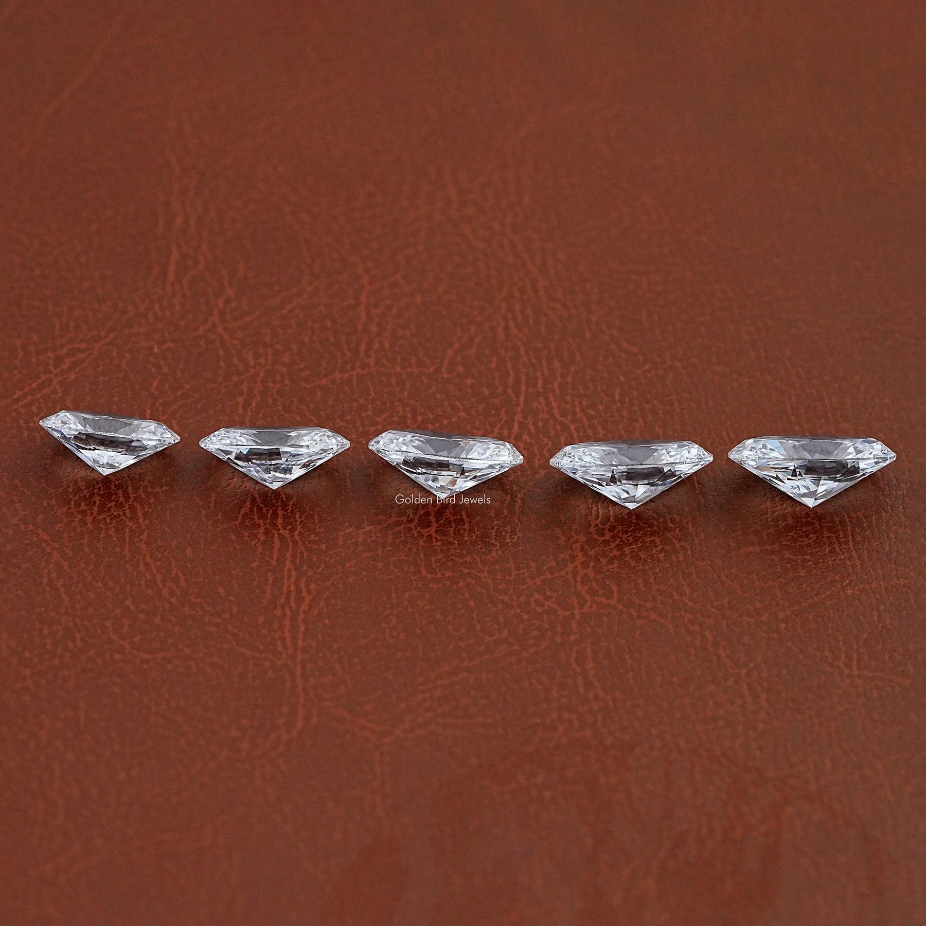 Side View Of Oval Cut Lab Loose Diamond