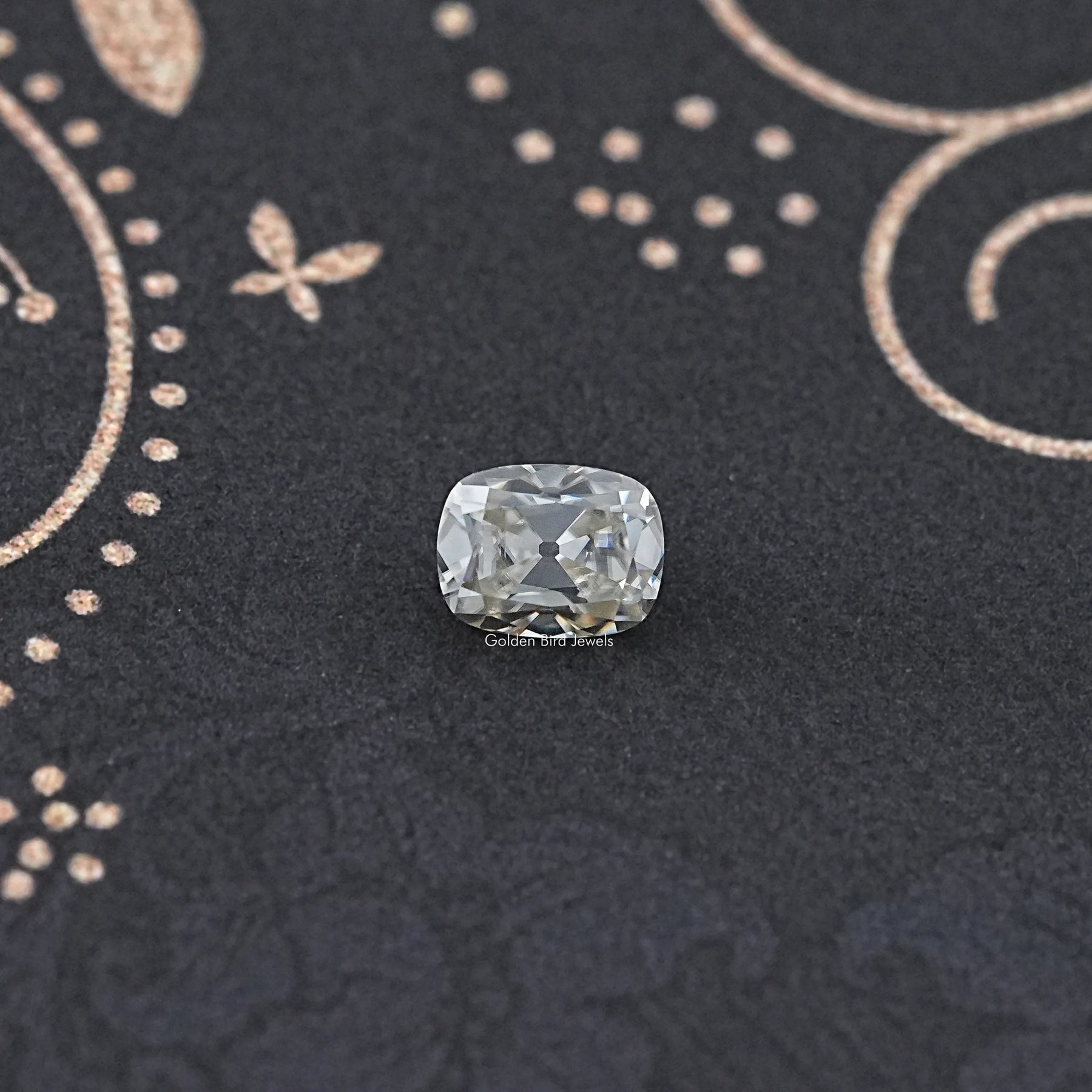 Old Mine Cut Cushion Moissanite Loose Stone