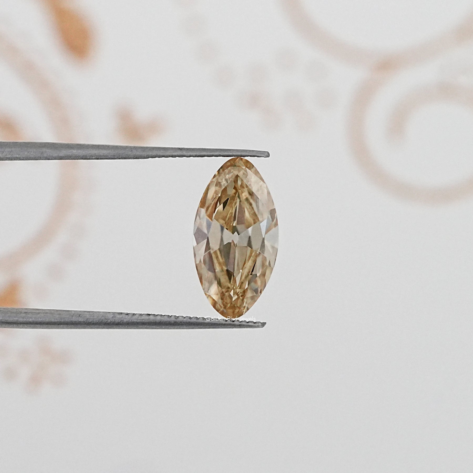 Yellow Old Mine Moval Loose Moissanite Stone