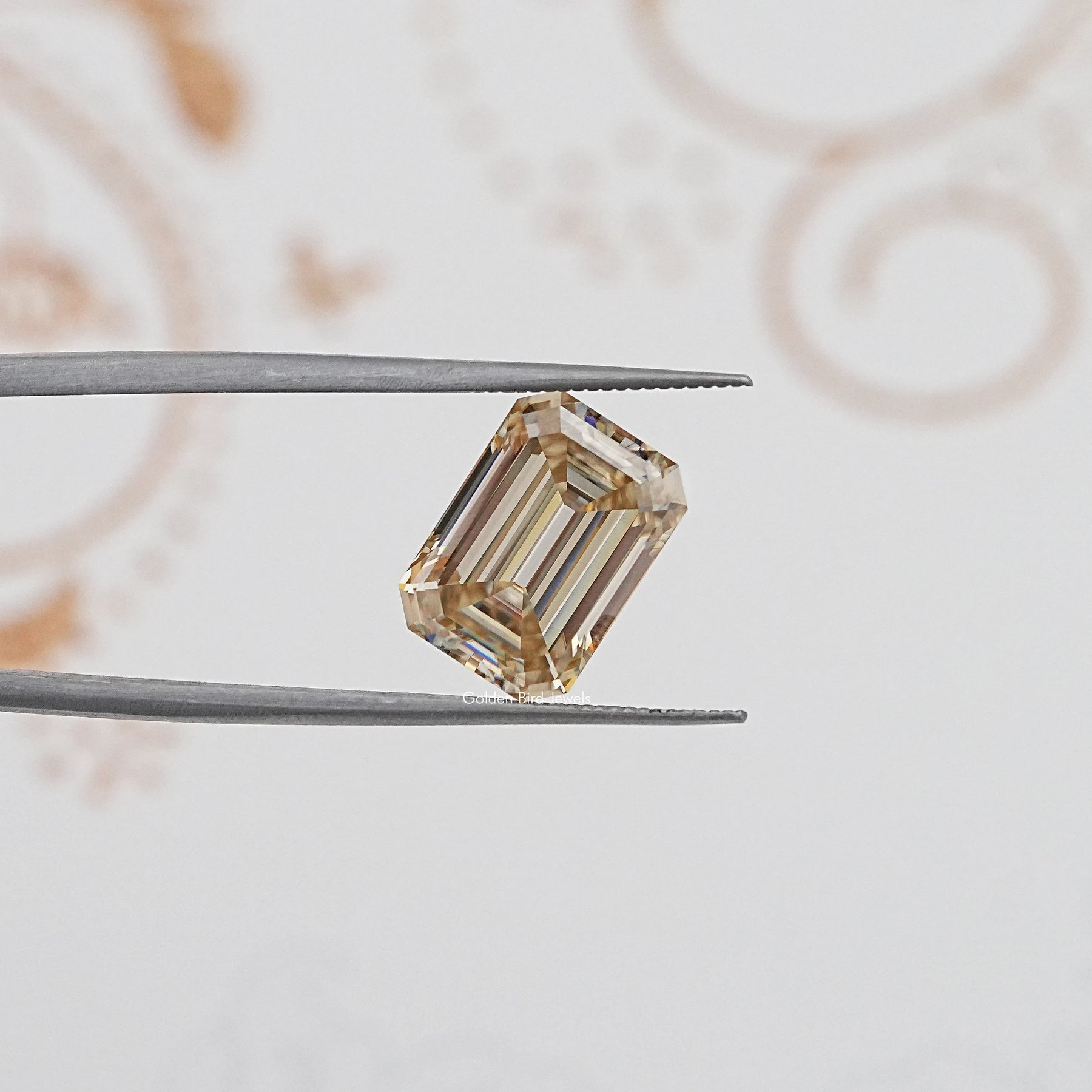 Yellow Old Mine Emerald Loose Moissanite