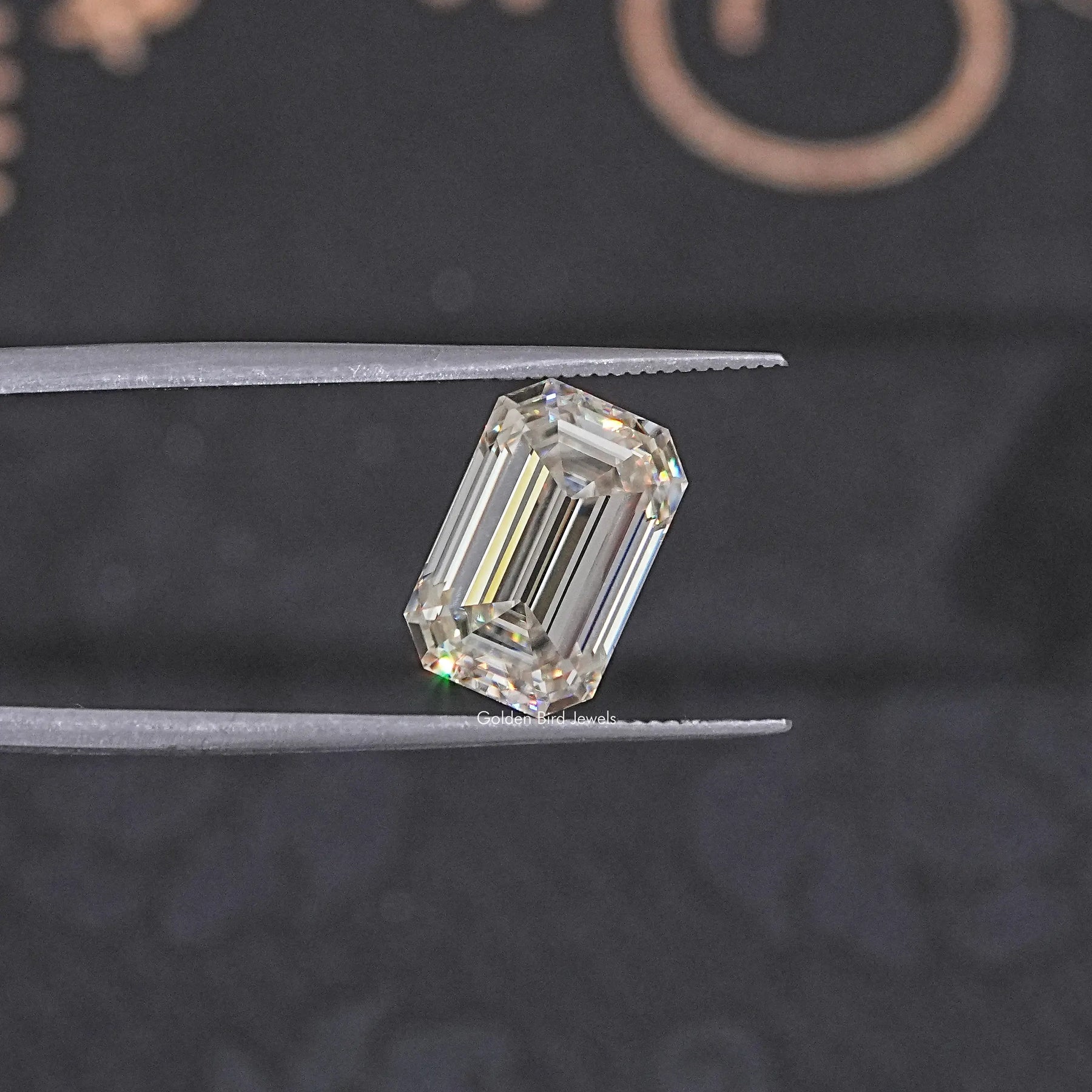 Old Mine Emerald Moissanite Loose Stone