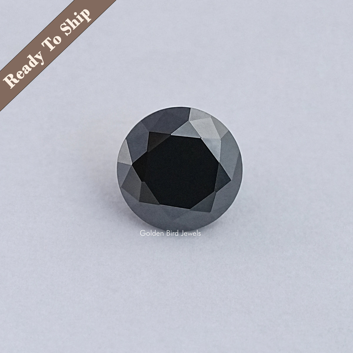 Black Round Cut Moissanite Loose Stone