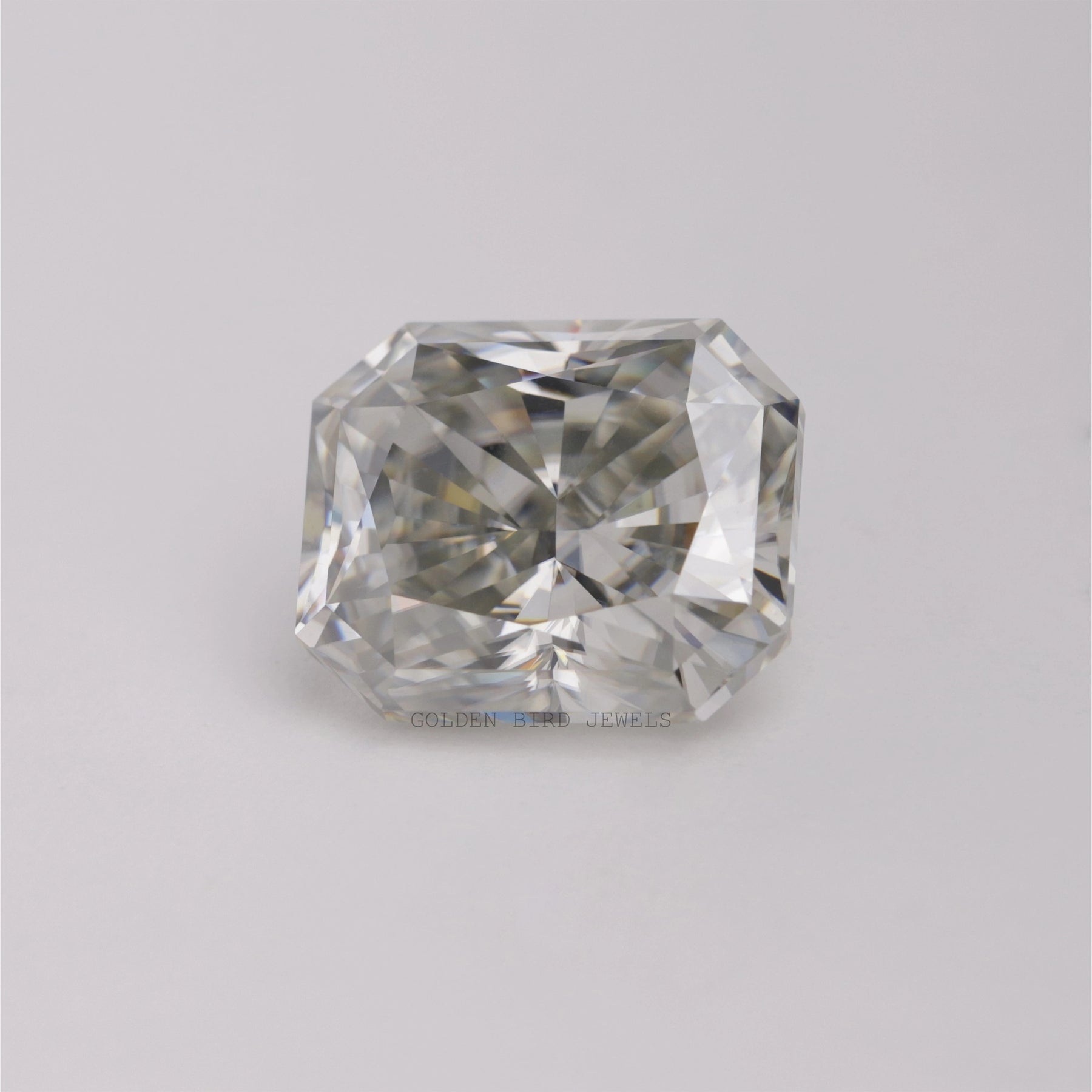 Grey Radiant Cut Loose Moissanite