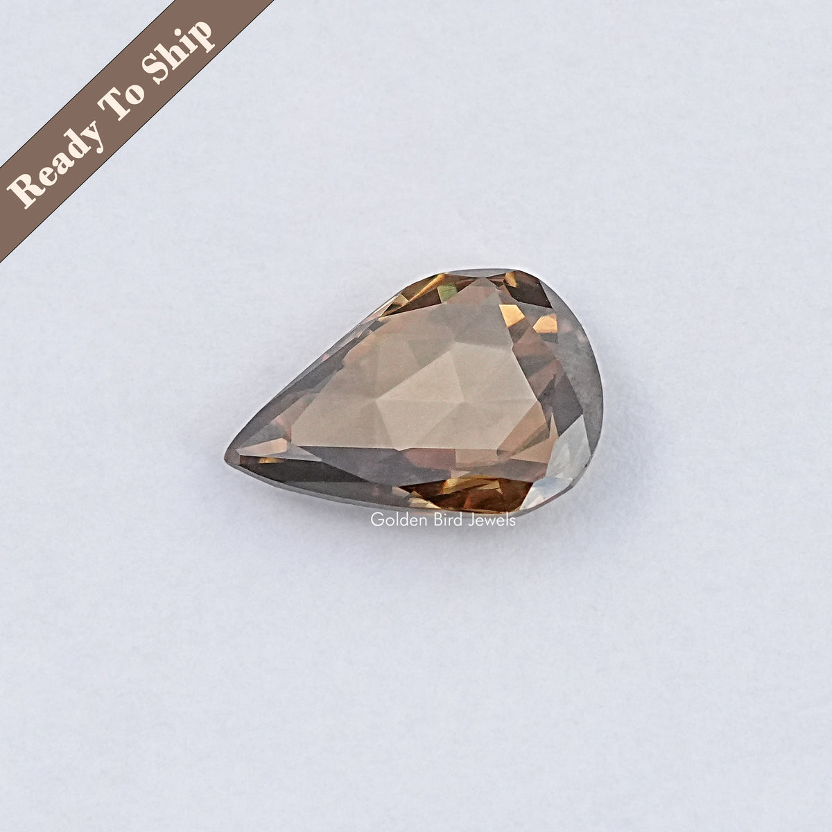 Rose Cut Pear Loose Moissanite