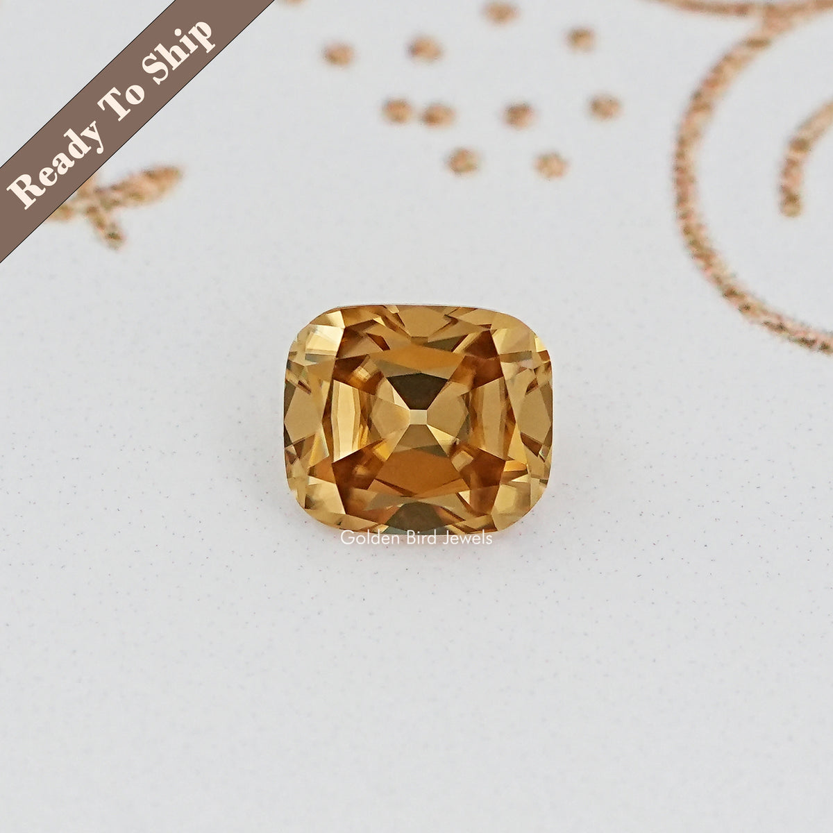 View Of Old Mine Cushion Loose Moissanite Stone