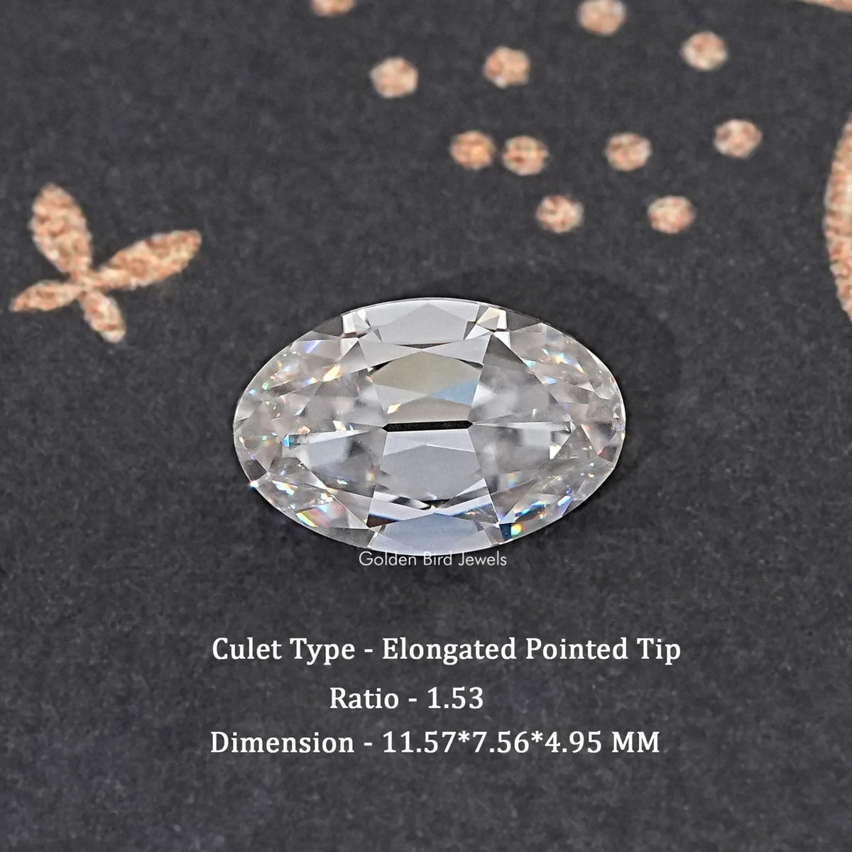 Old Mine Oval Cut Moissanite Loose Stone