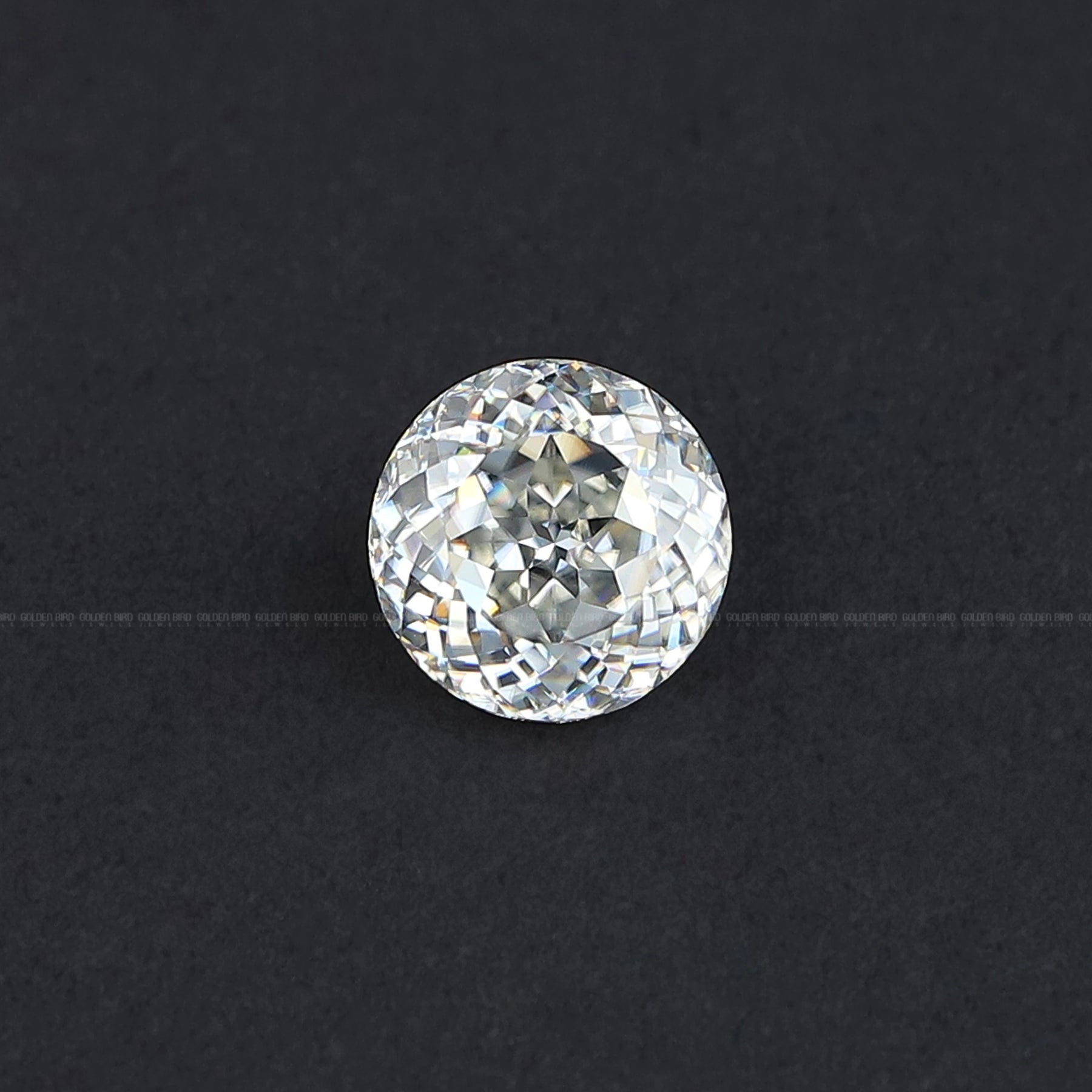 Portuguese Cut Round Moissanite Antique Stone