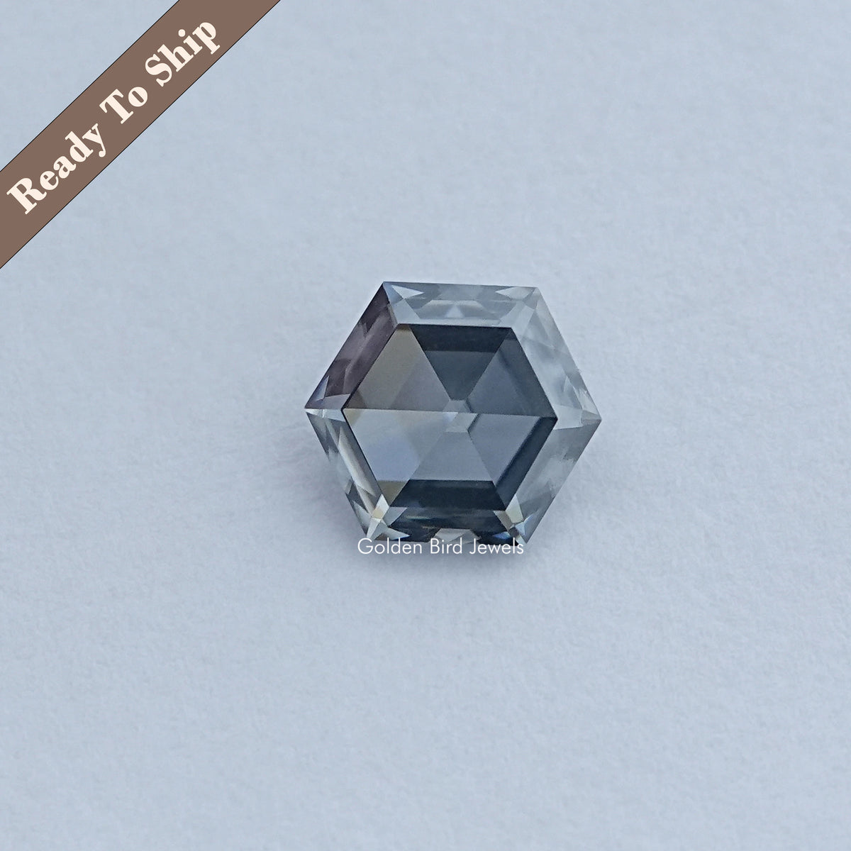 Rose Cut Hexagon Moissanite Loose Stone