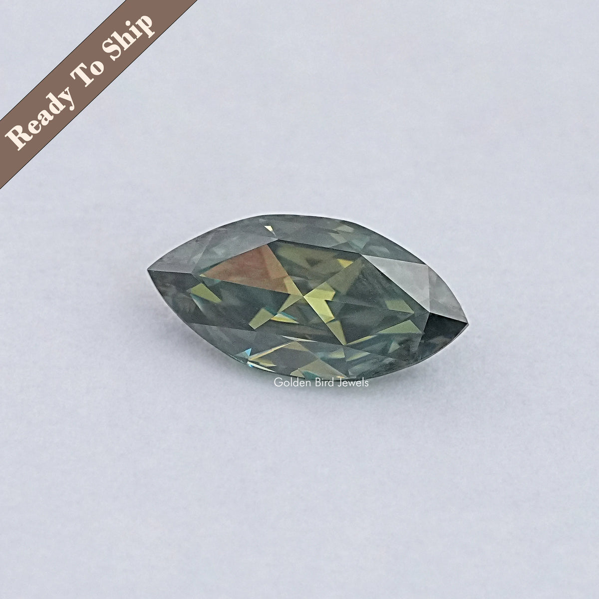 Rose Cut Marquise Moissanite Loose Stone