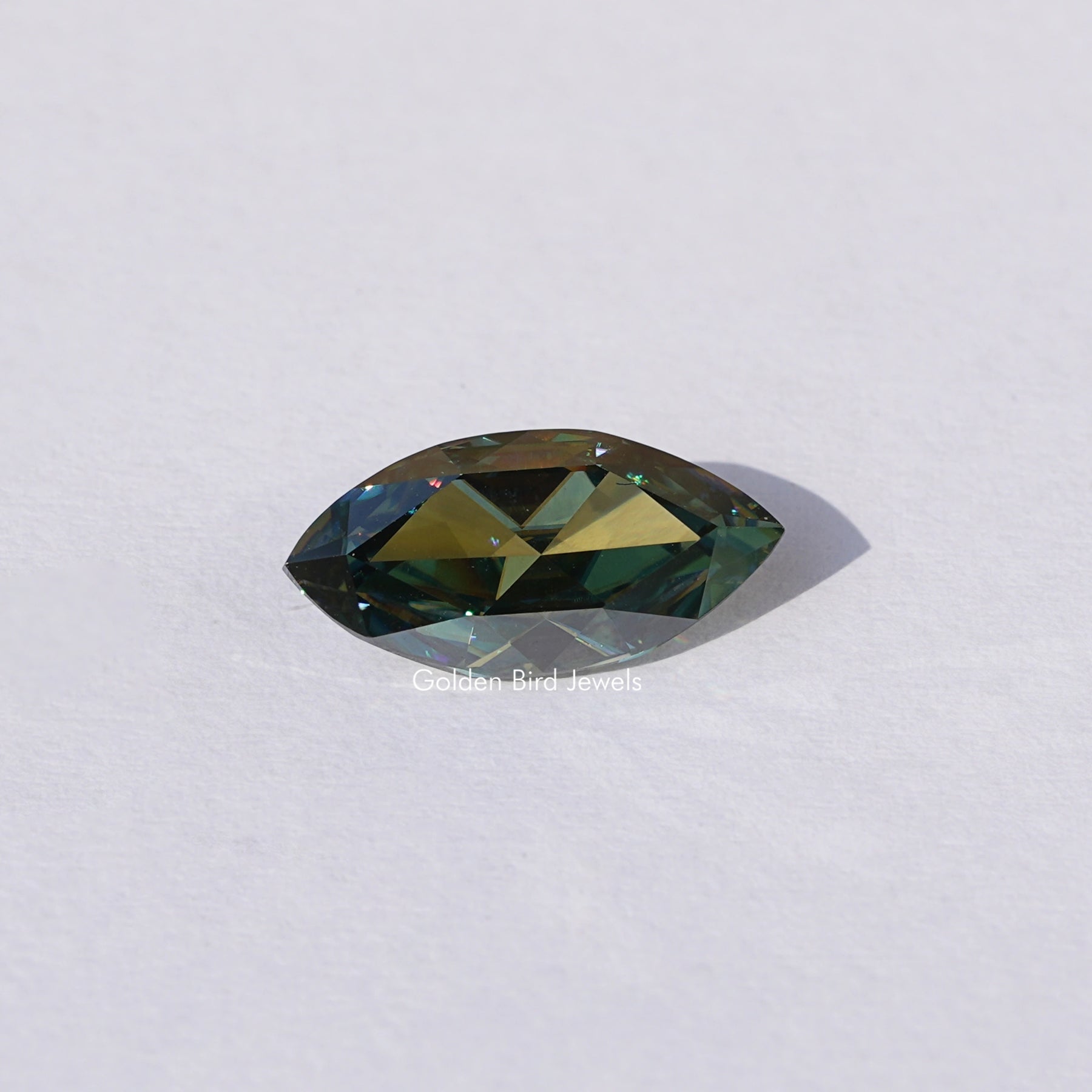 Rose Cut Marquise Moissanite Loose Stone