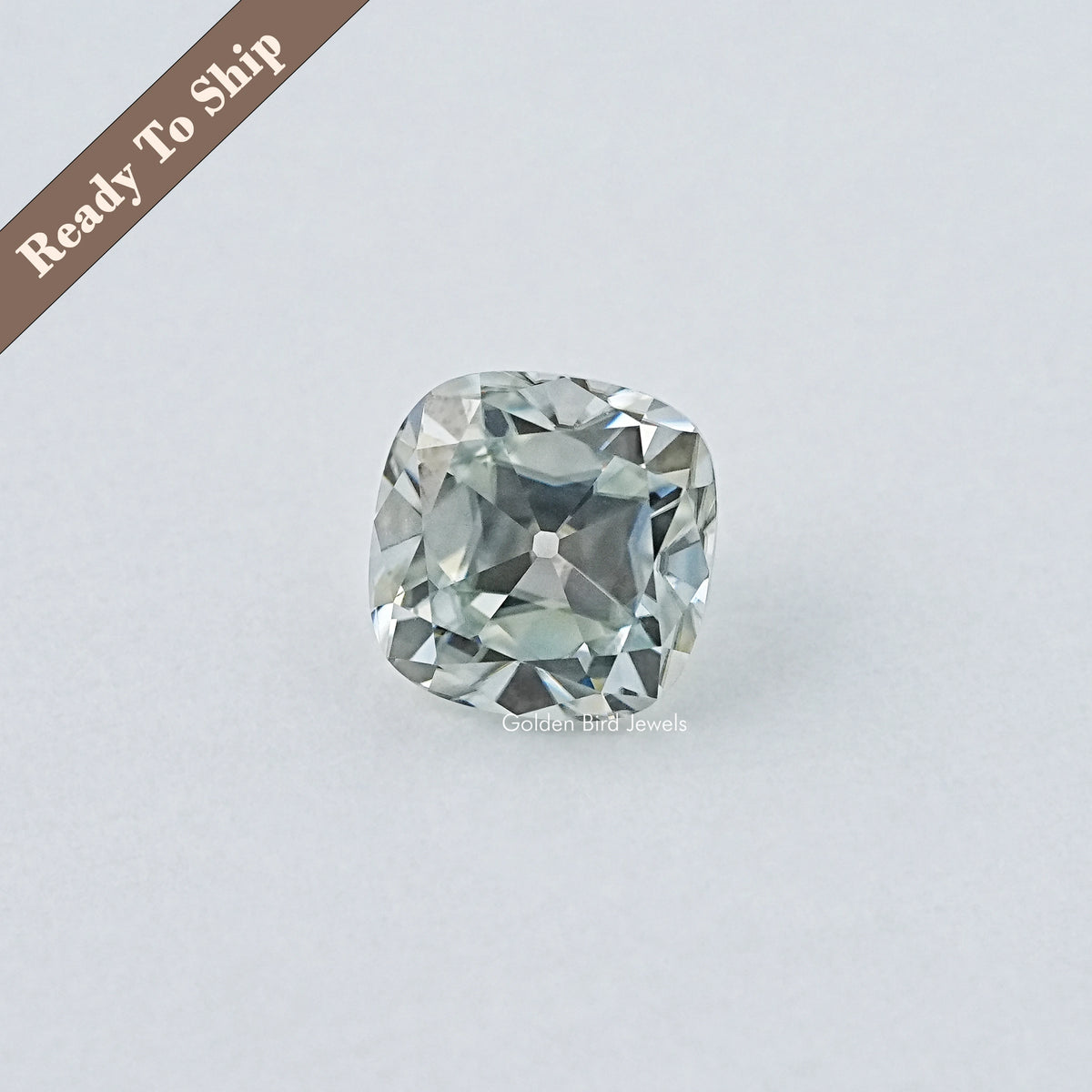 Light Blue Old Mine Cushion Cut Loose Stone