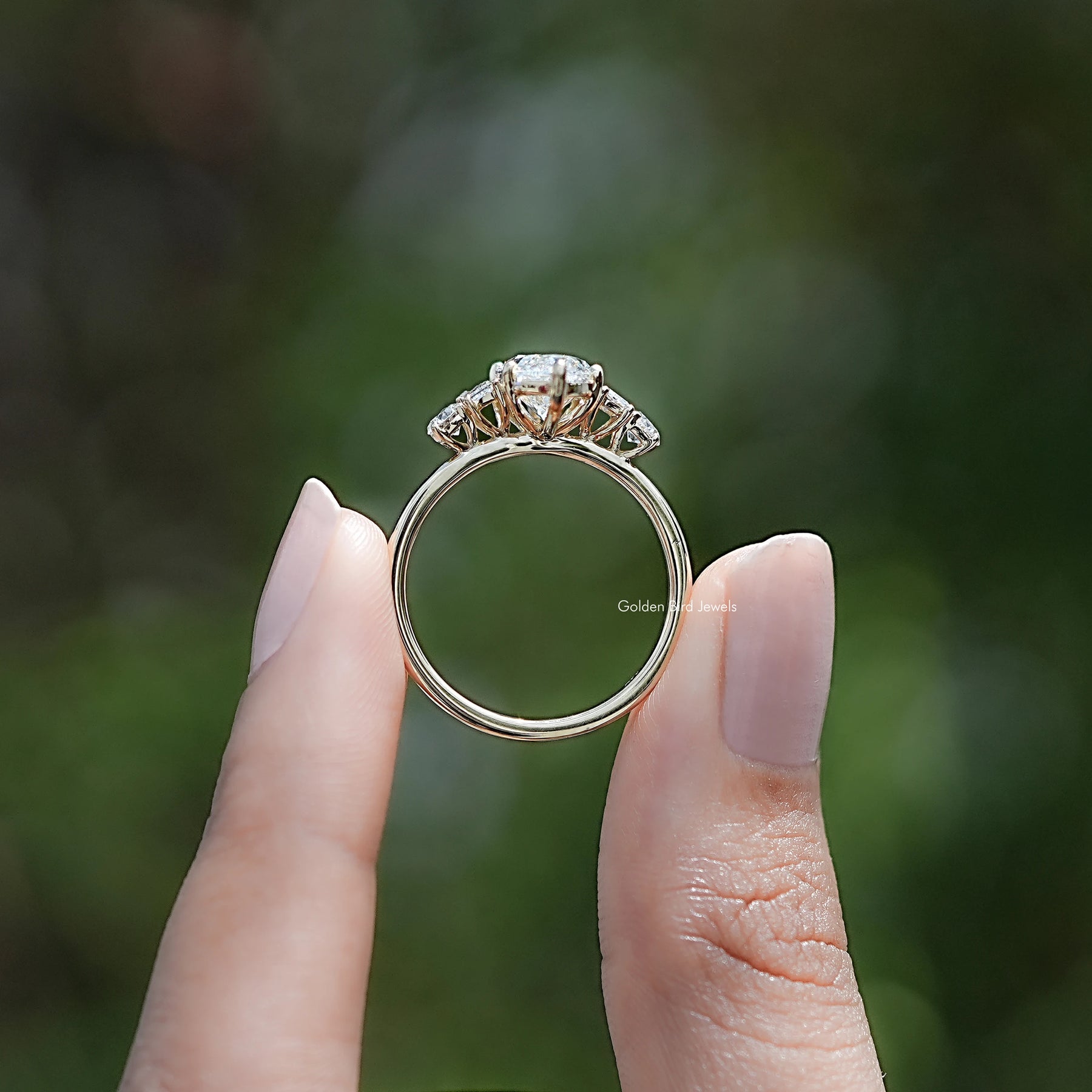 Marquise And Baguette Lab Diamond Five Stone Ring