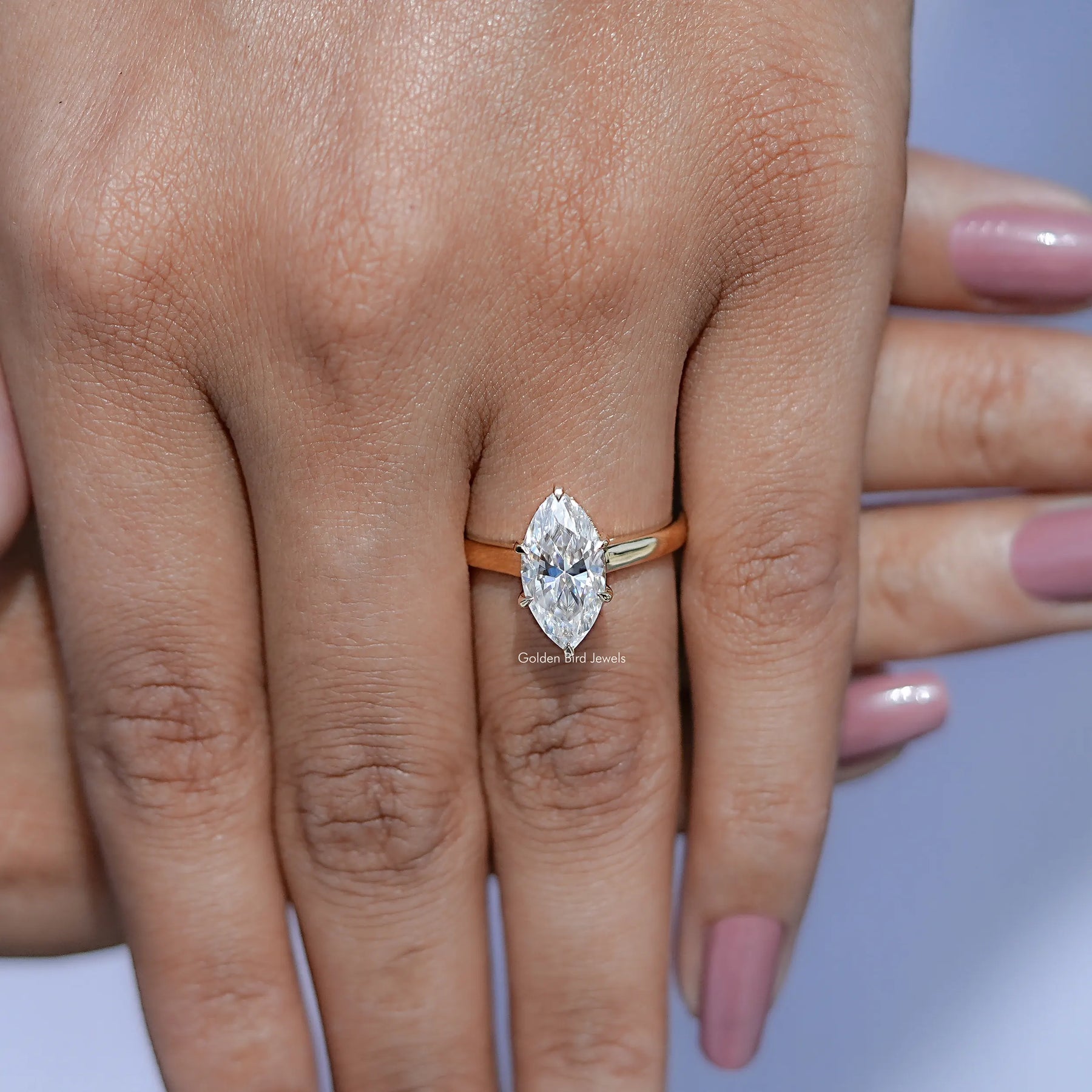 Close view of Dutch Marquise Cut Ring