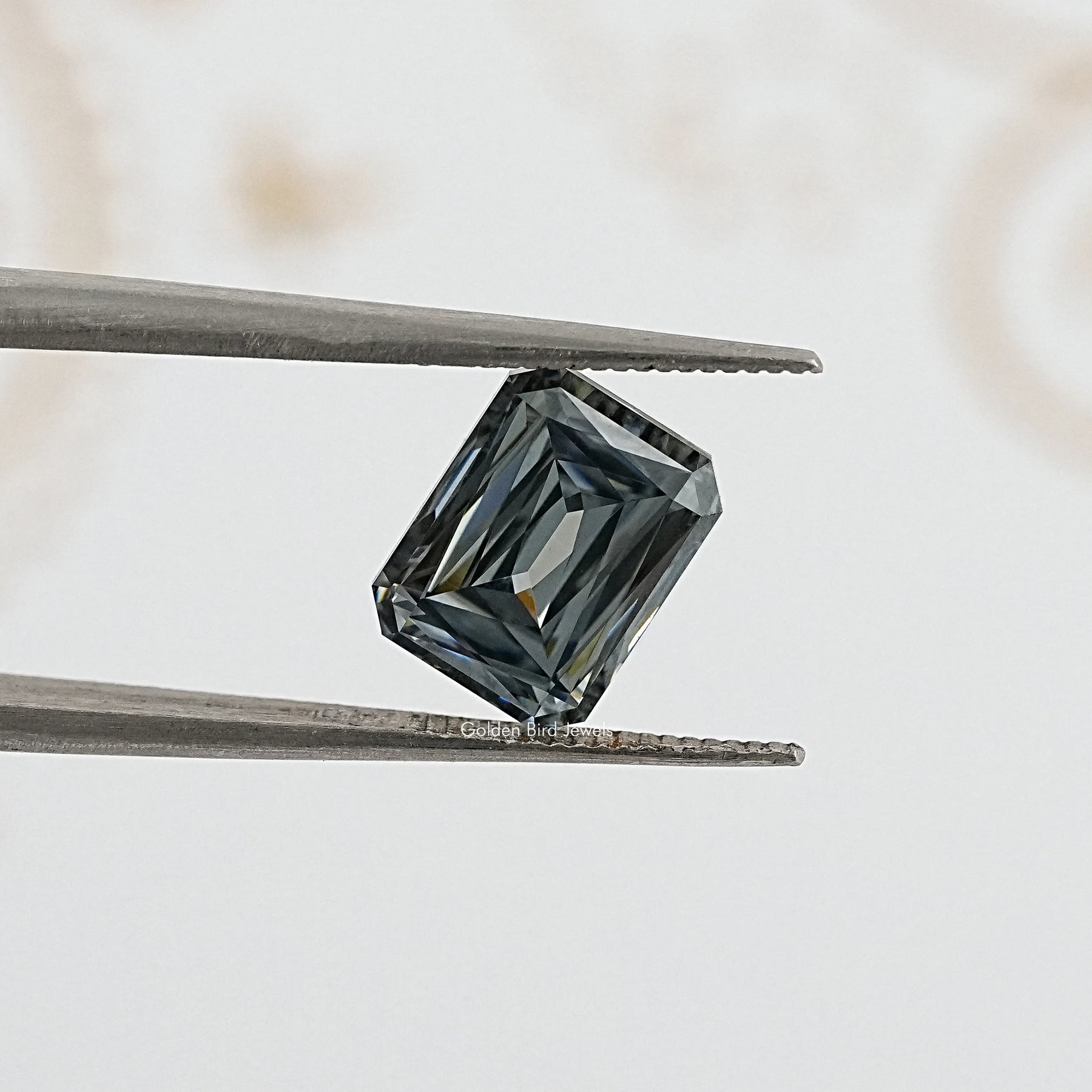 Gray Criss Cut Moissanite Loose Stone