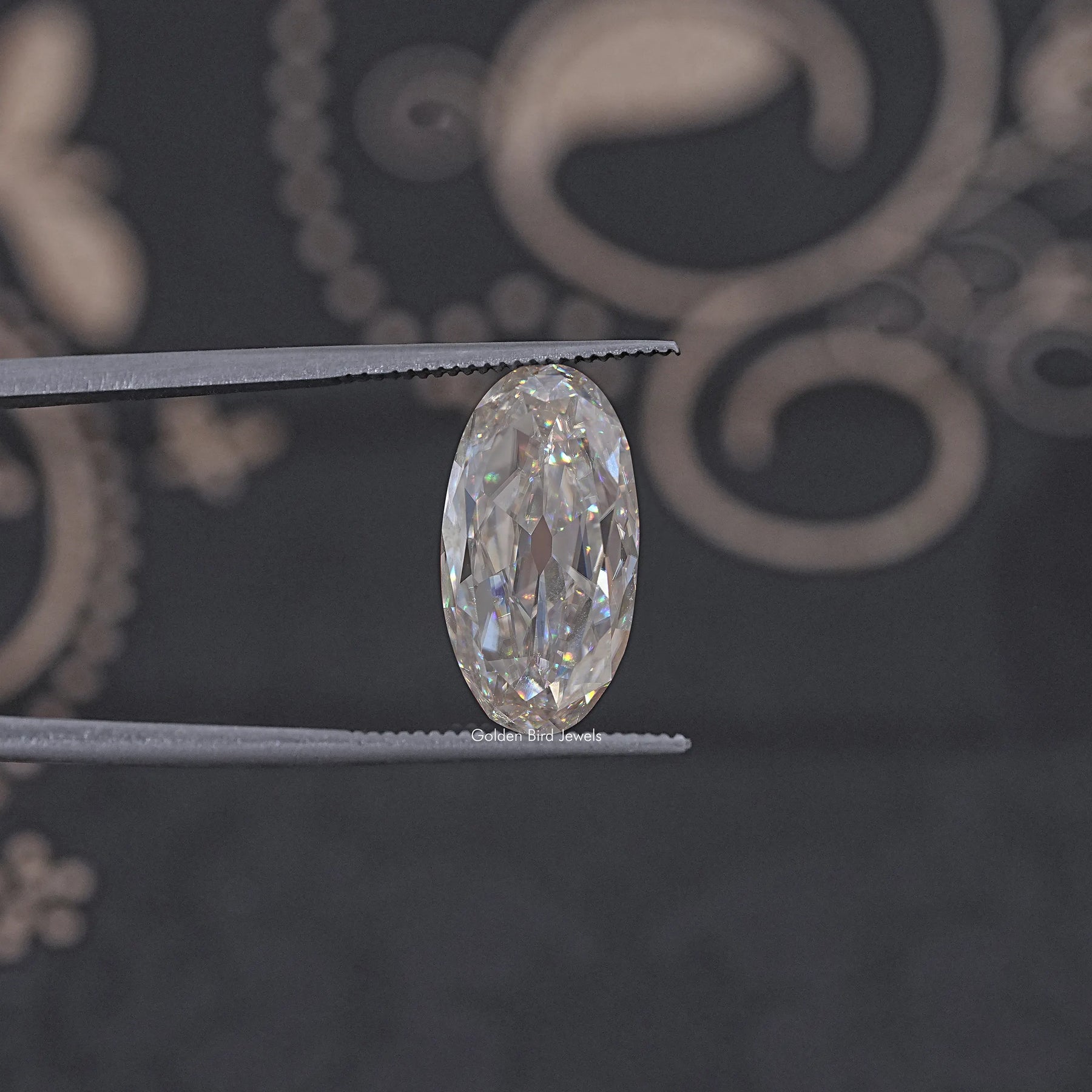 Near Colorless Old Mine Moval Loose Moissanite Stone