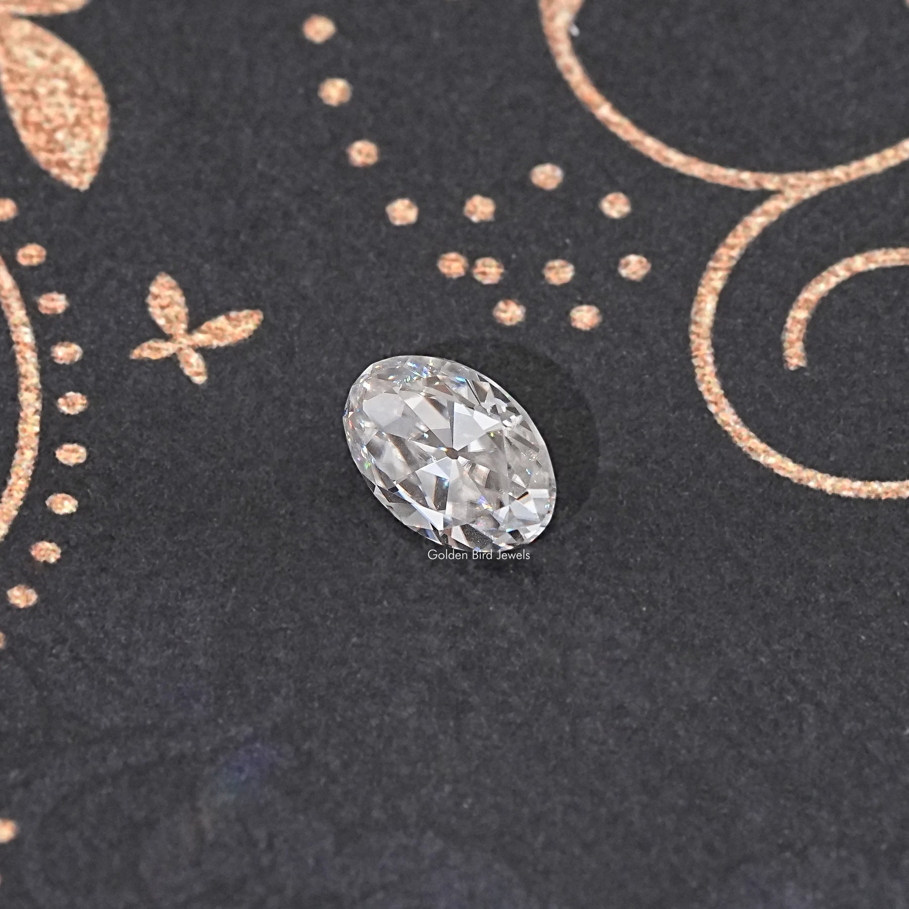 Near Colorless Old Mine Oval Loose Moissanite