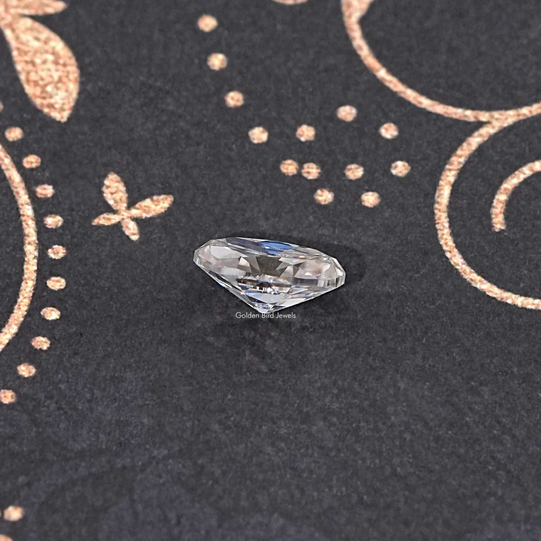 Near Colorless Old Mine Oval Loose Moissanite