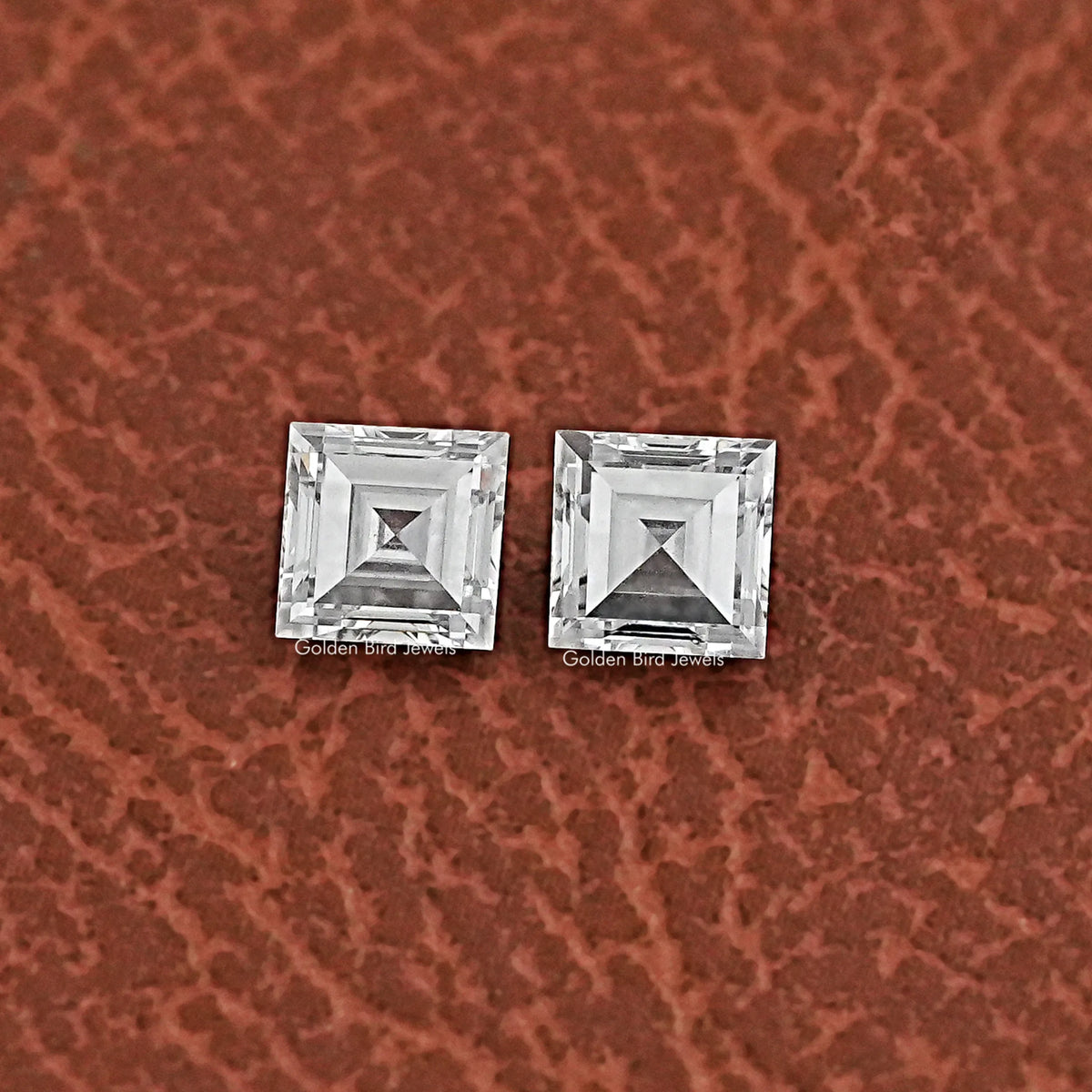 Carre Cut Lab Diamond Matching Pair
