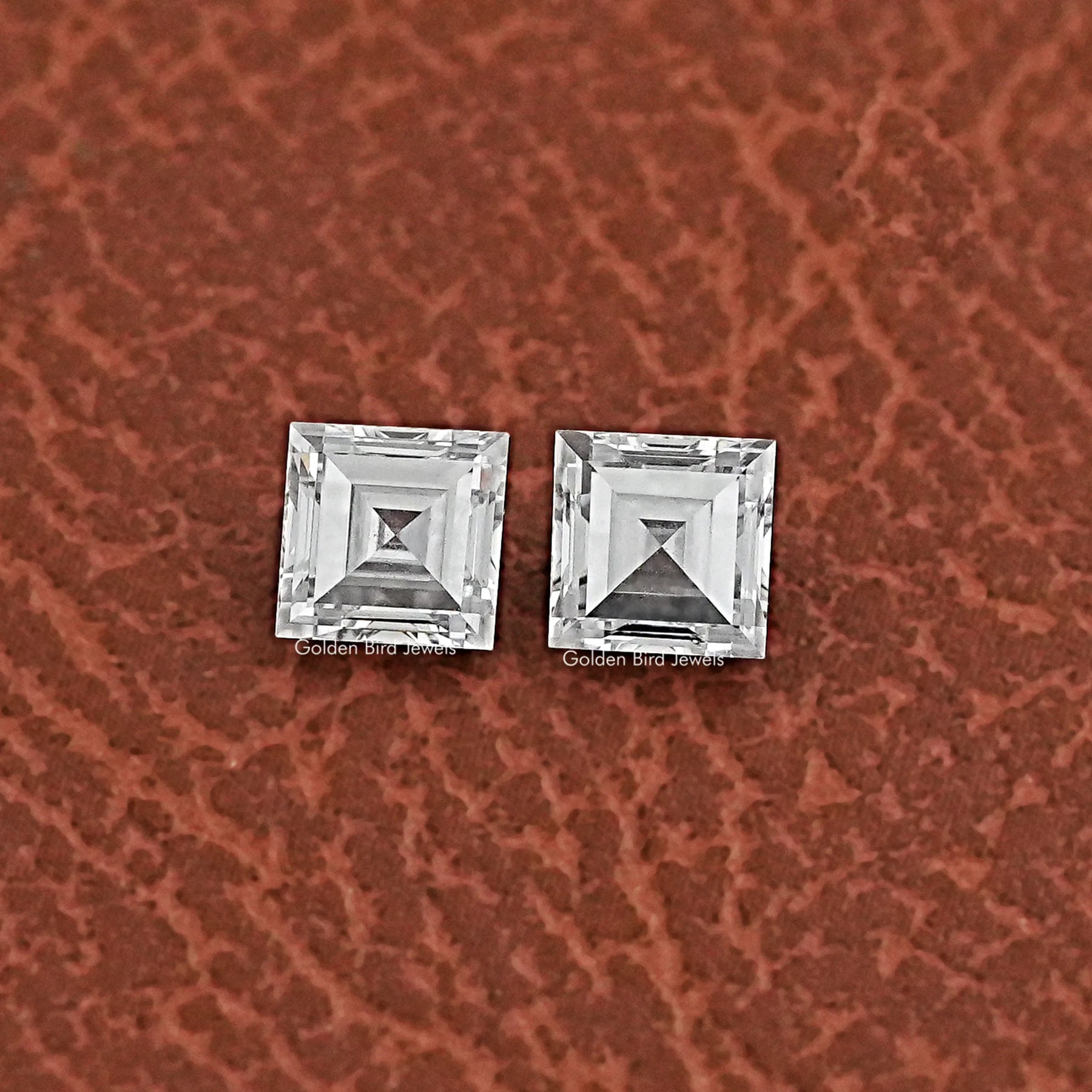 Carre Cut Lab Diamond Matching Pair