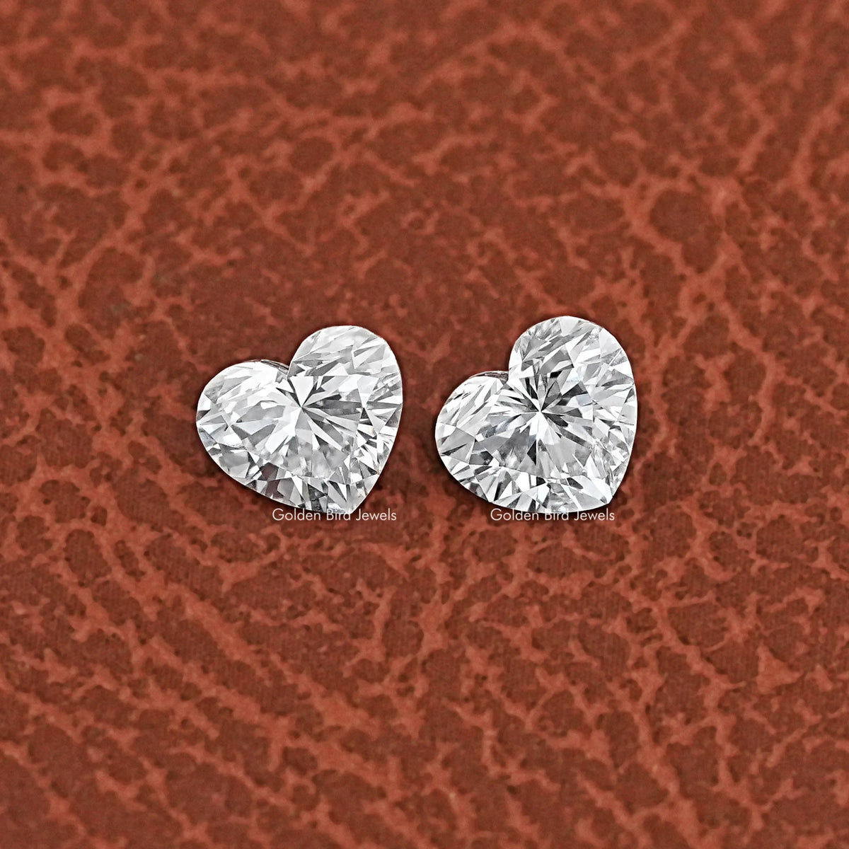 Heart Shaped Loose Diamond Matching Pair