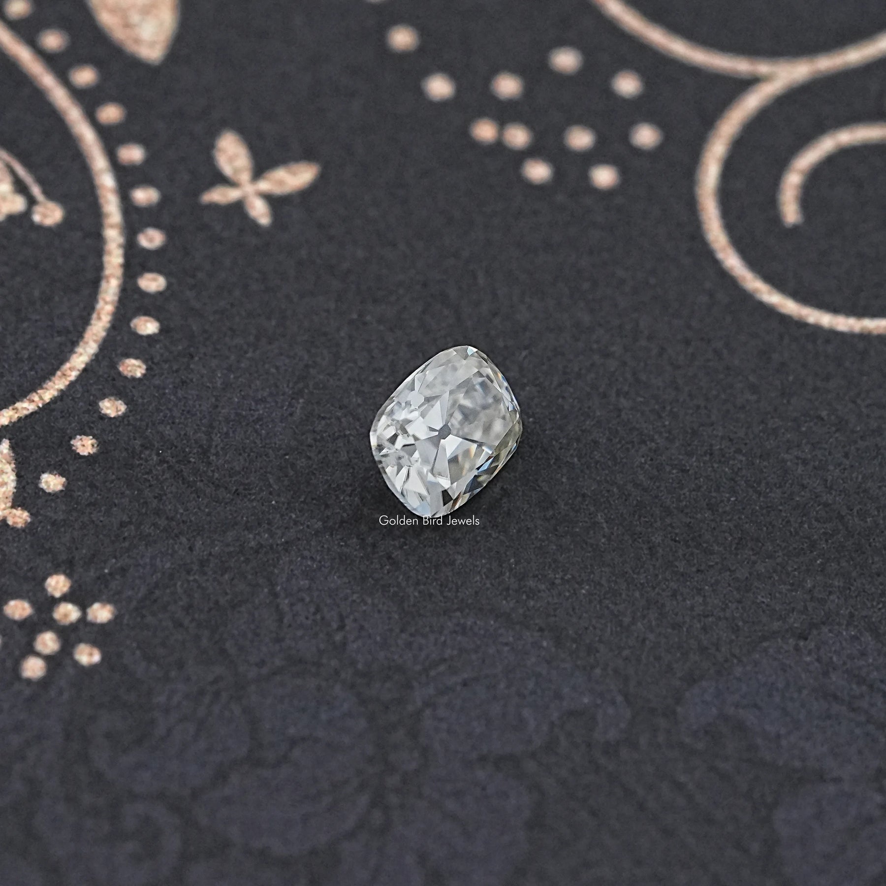 Old Mine Cut Cushion Moissanite Loose Stone