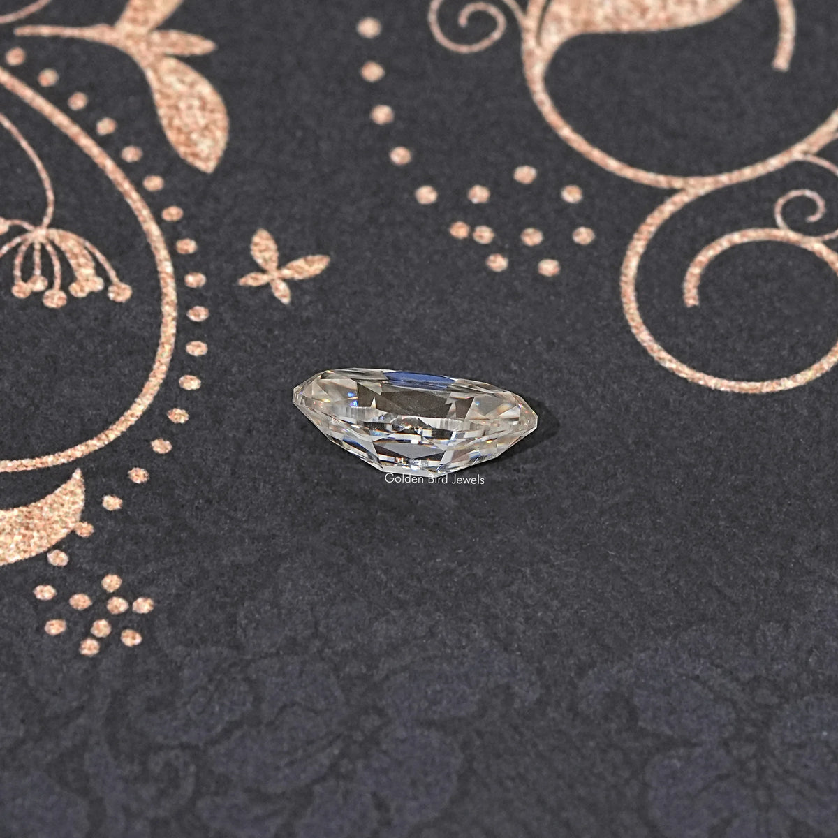 Side View Of Old Mine Moval Loose Moissanite Stone