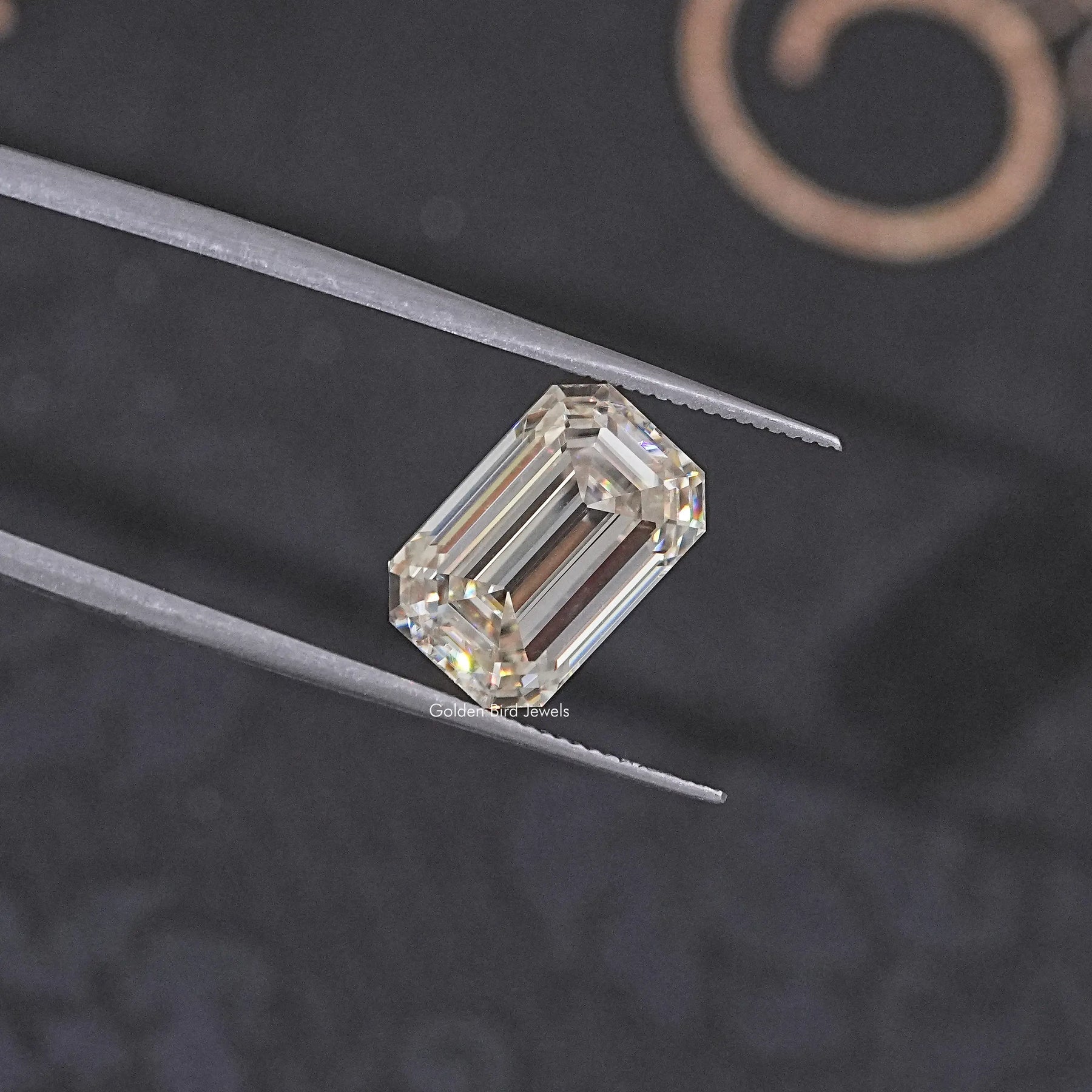 Old Mine Emerald Moissanite Loose Stone