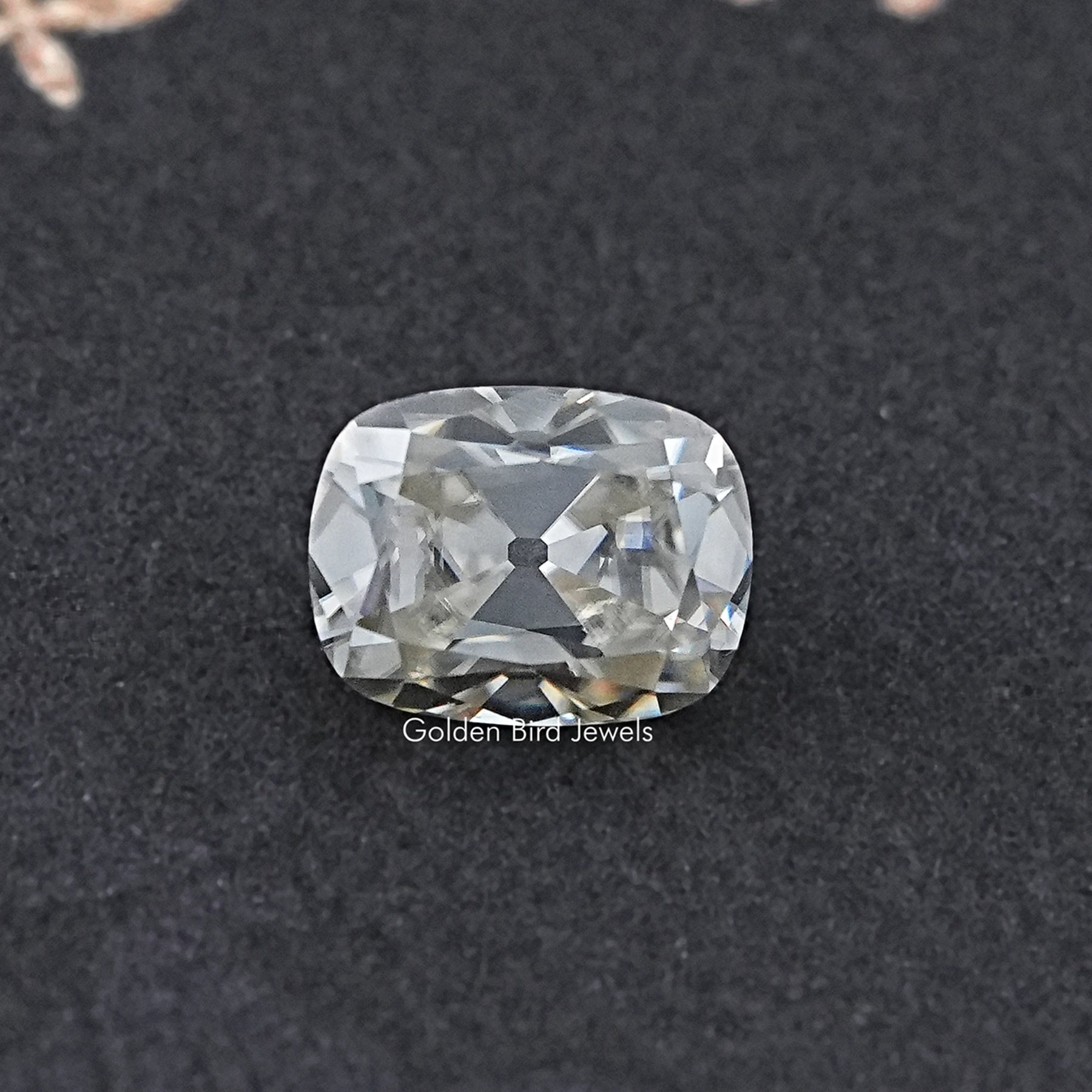 Old Mine Cut Cushion Moissanite Loose Stone